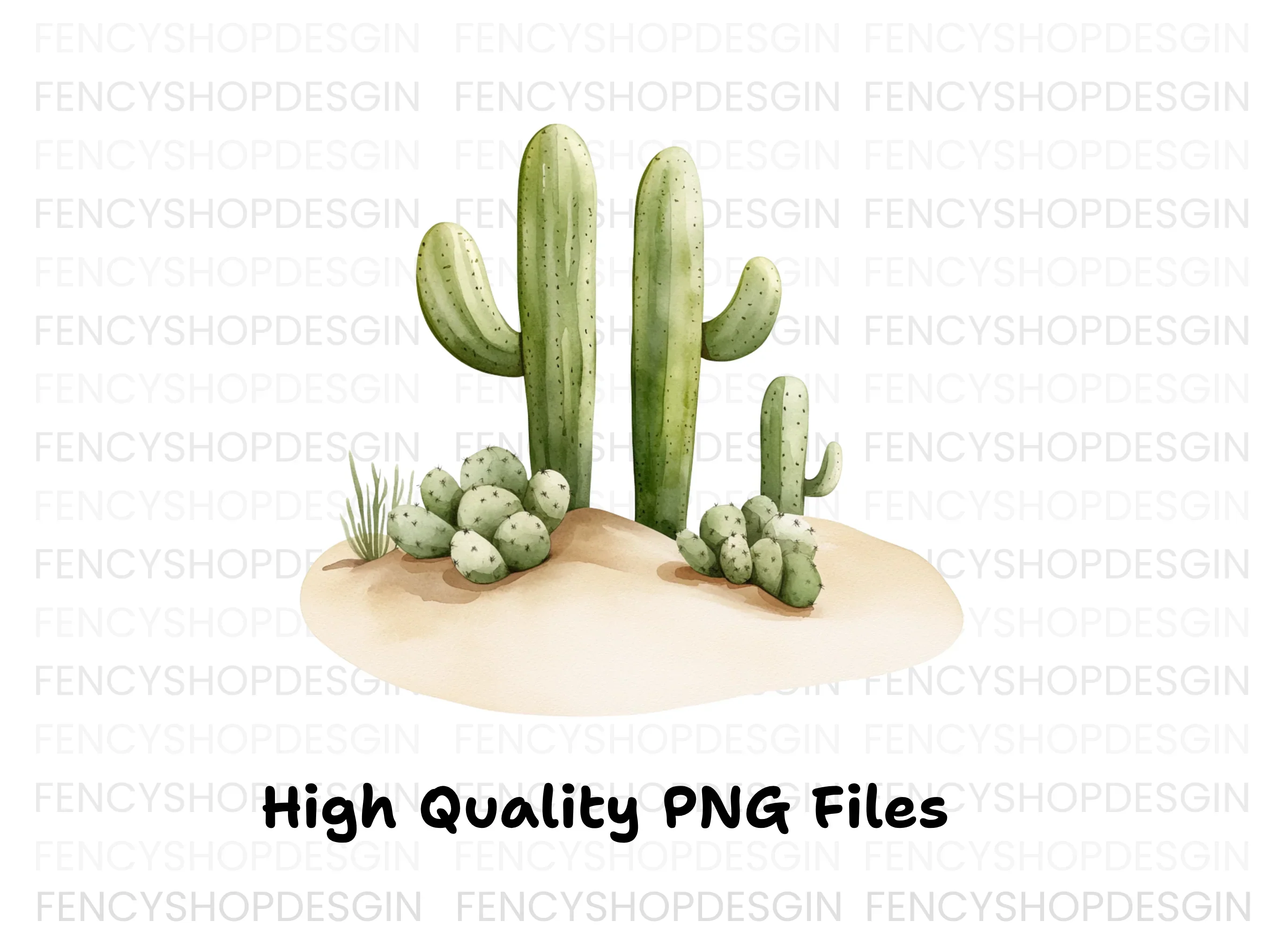 Desert Cactus Clipart Bundle - Image 3