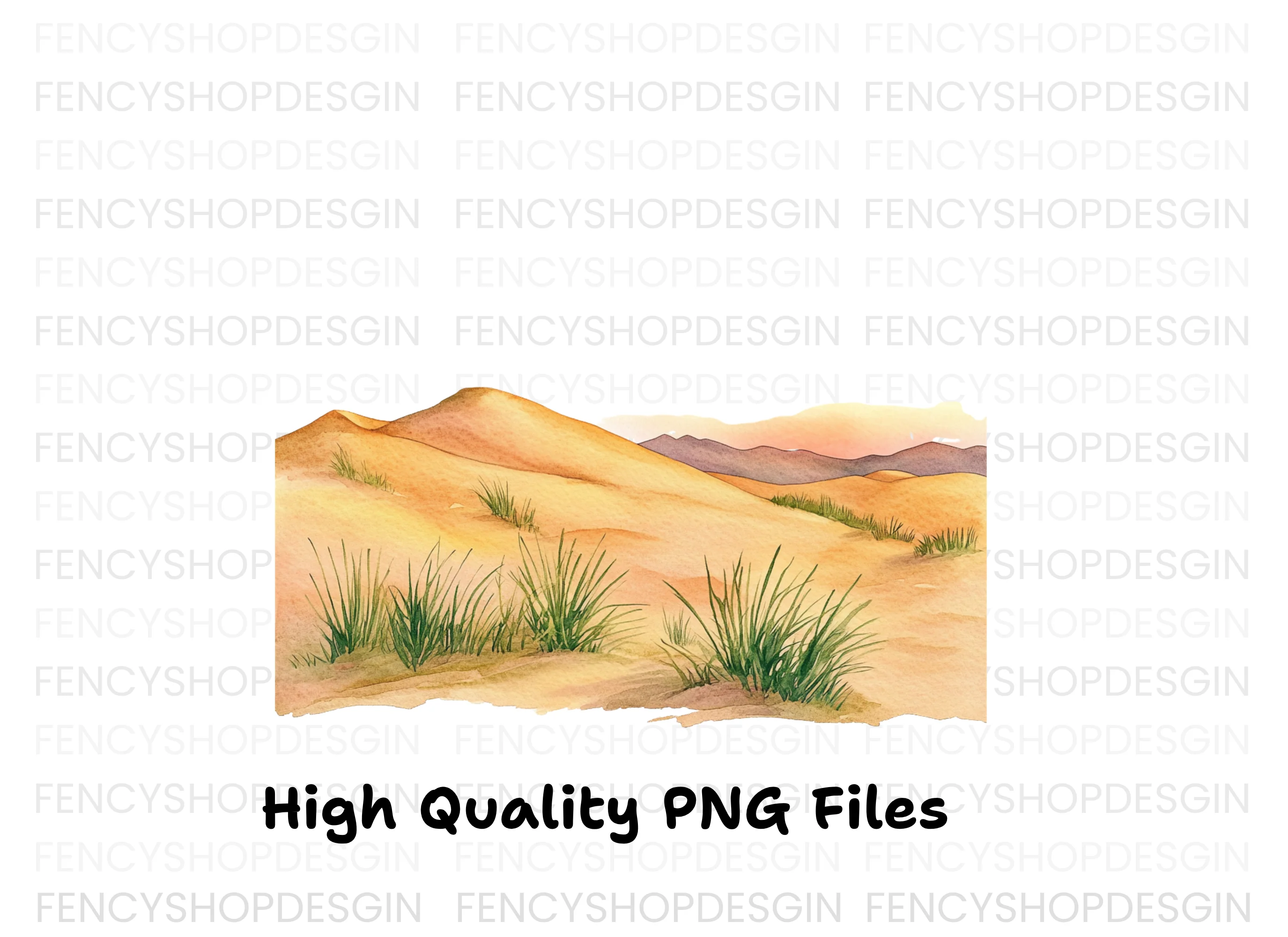 Desert Landscape Dunes Clipart Bundle - Image 3