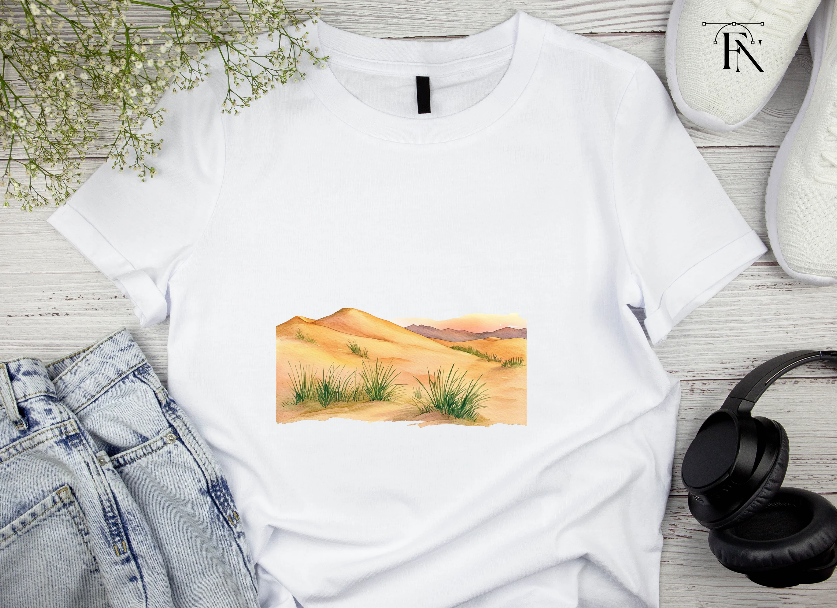Desert Landscape Dunes Clipart Bundle - Image 4