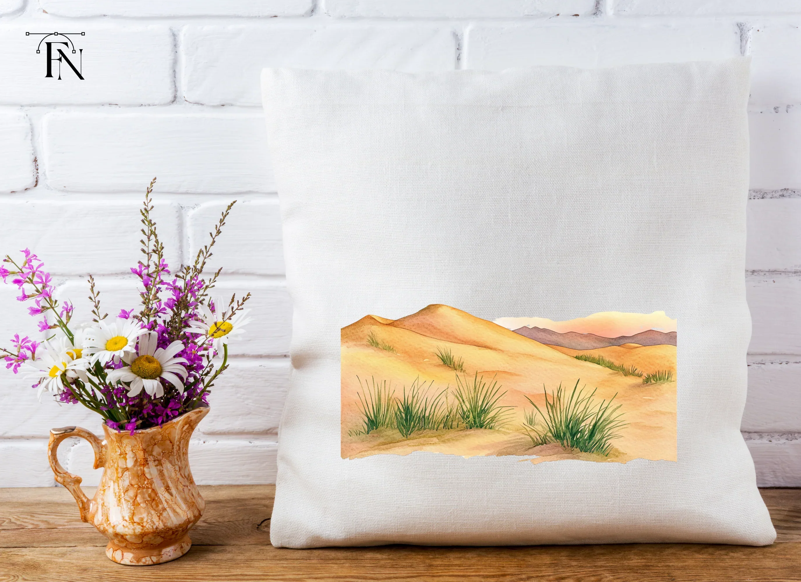 Desert Landscape Dunes Clipart Bundle - Image 5