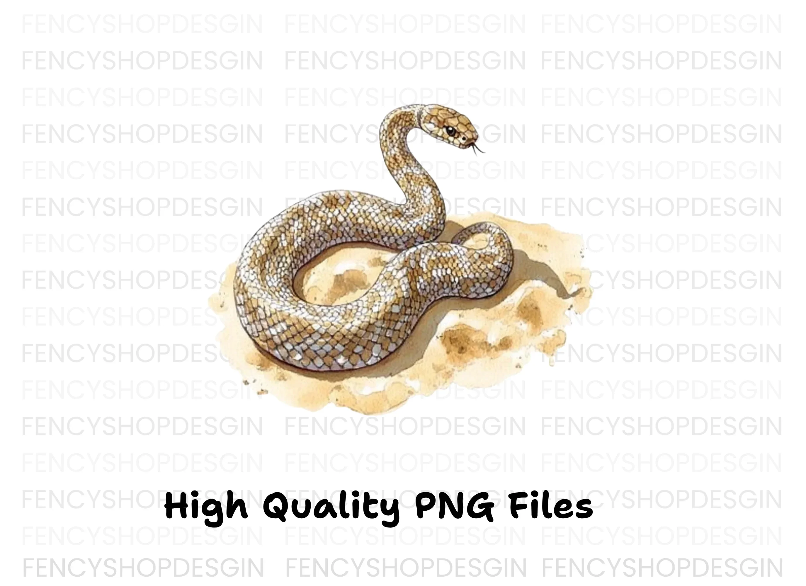 Desert Snake Reptile Clipart Bundle - Image 2