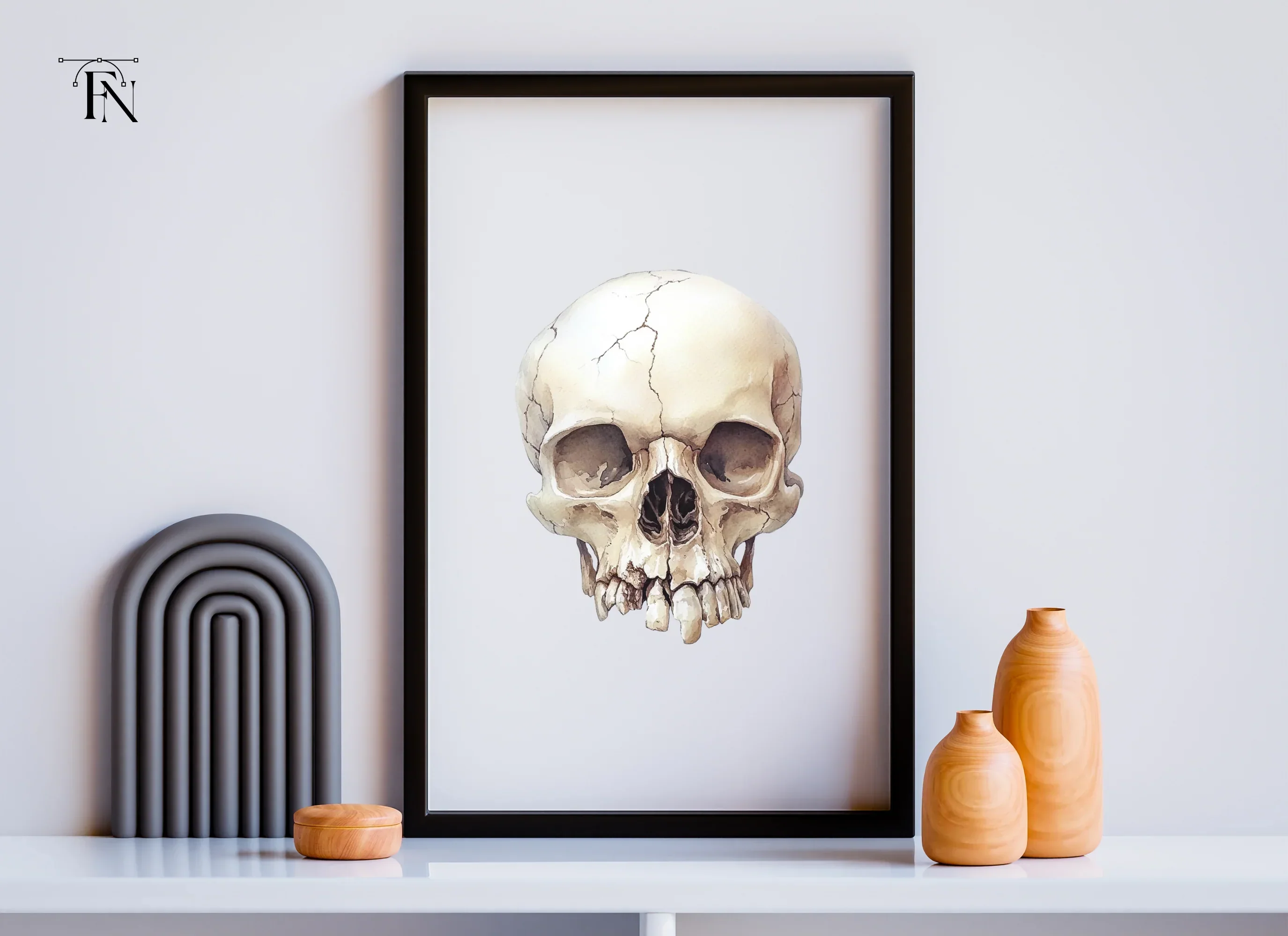 Detailed Skull Illustrations Clipart Bundle - Image 6