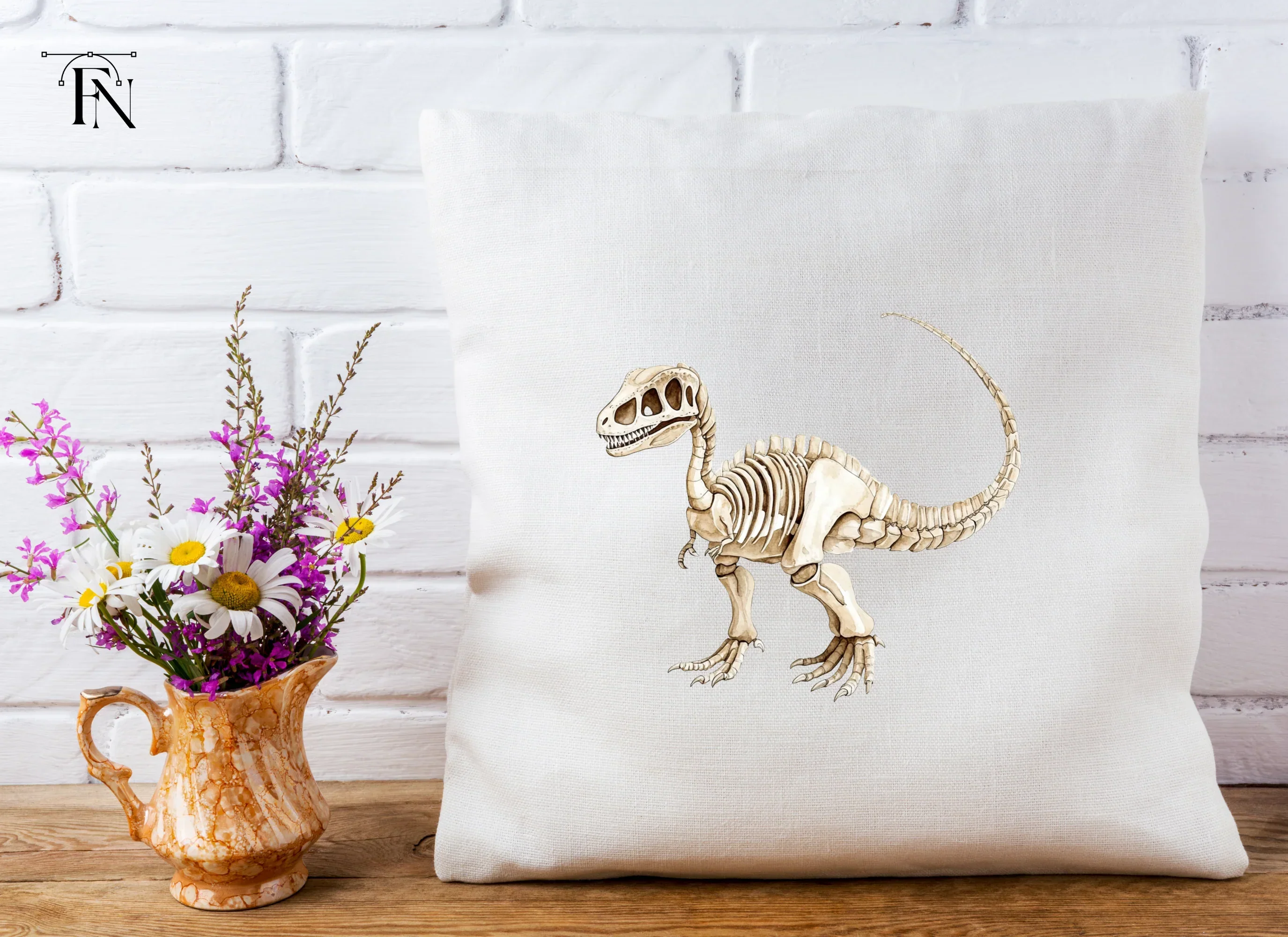 Dinosaur Skeleton Clipart Bundle - Image 5