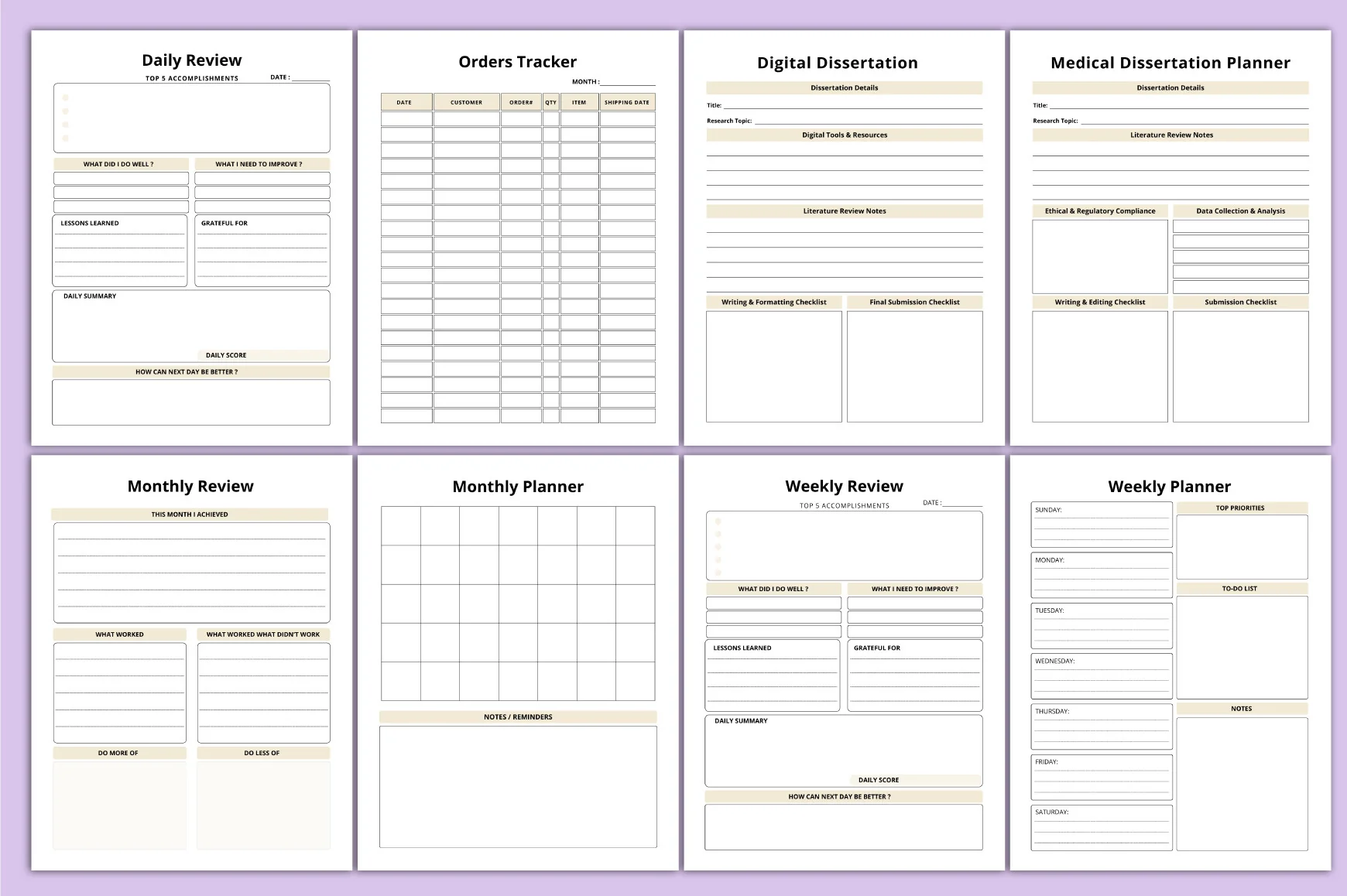 Dissertation Planner Guide - Image 3