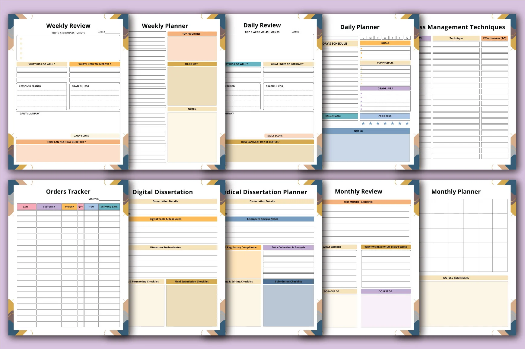 Dissertation Planning Toolkit Planner - Image 2