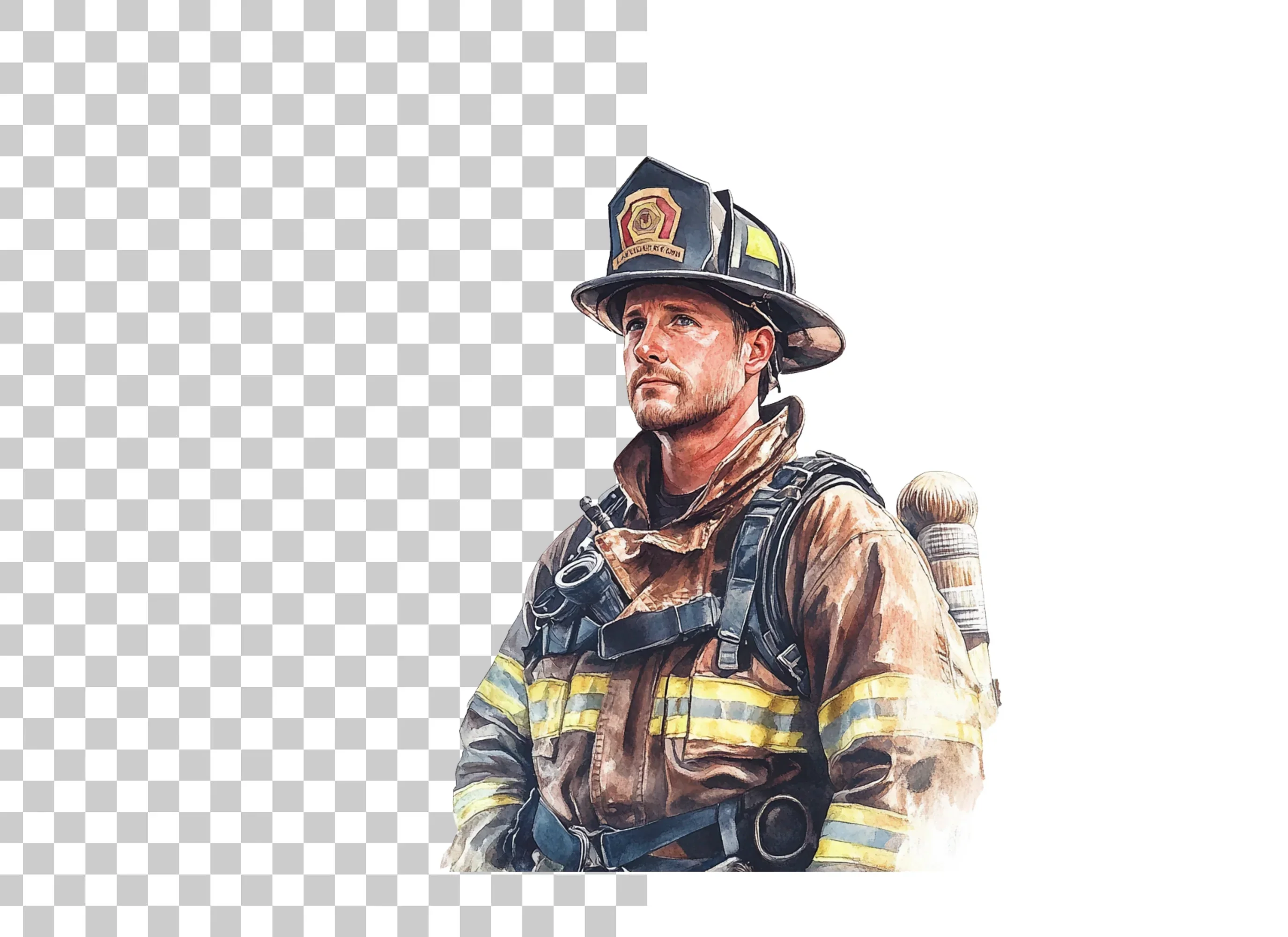 Diverse Firefighter Clipart Bundle - Image 6