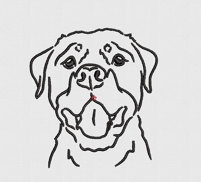 Dog Embroidery Design