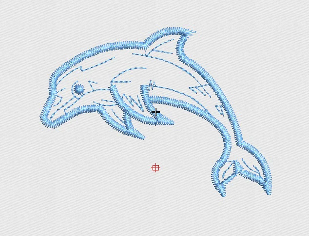 Dolphin Embroidery Design