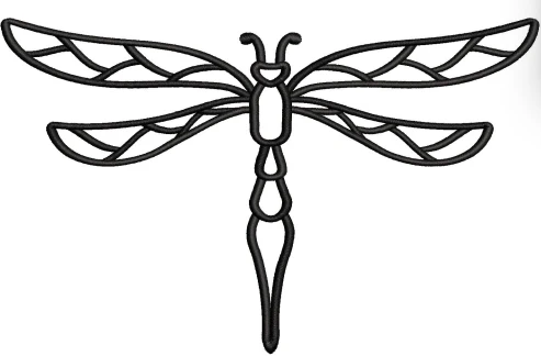 Dragonfly Embroidery Design