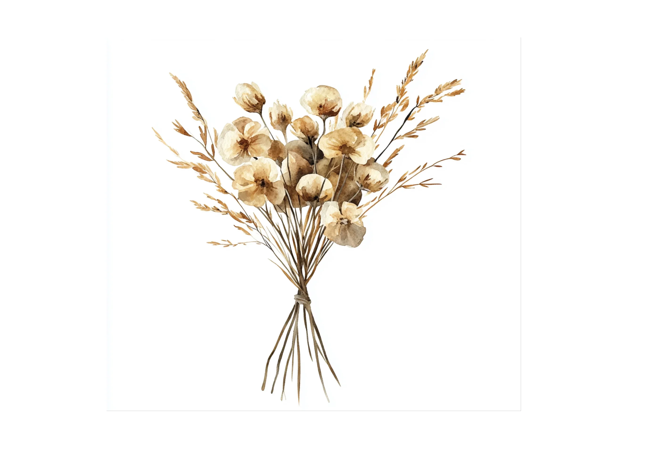 Dried Flower Bouquet Clipart Bundle - Image 3