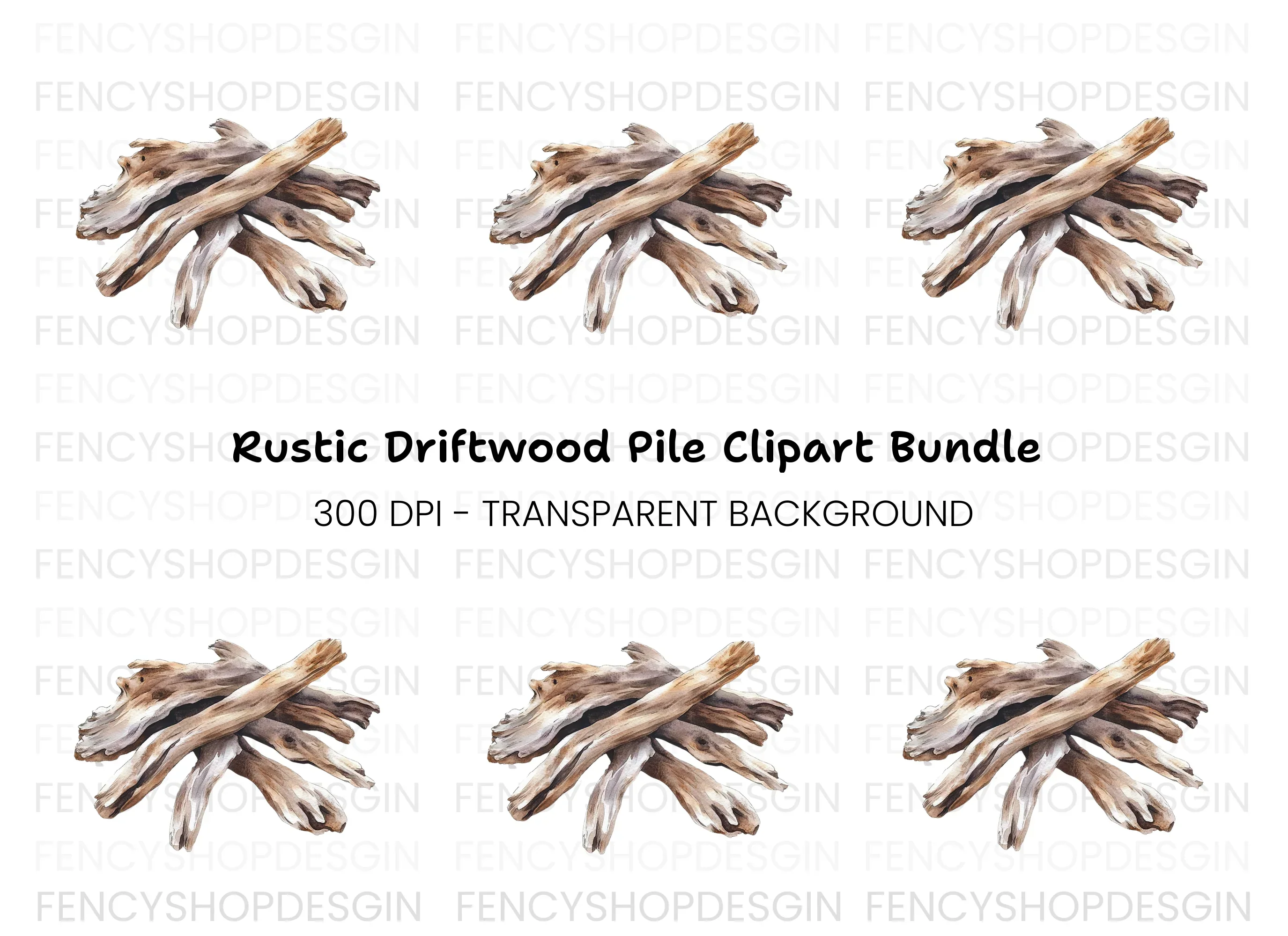 Driftwood Clipart Bundle