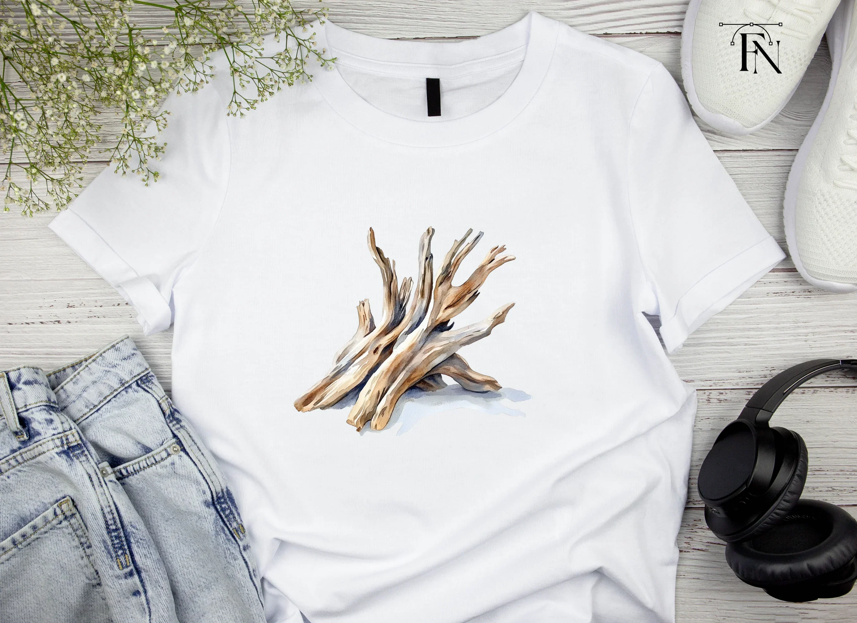 Driftwood Pile Clipart Bundle - Image 5