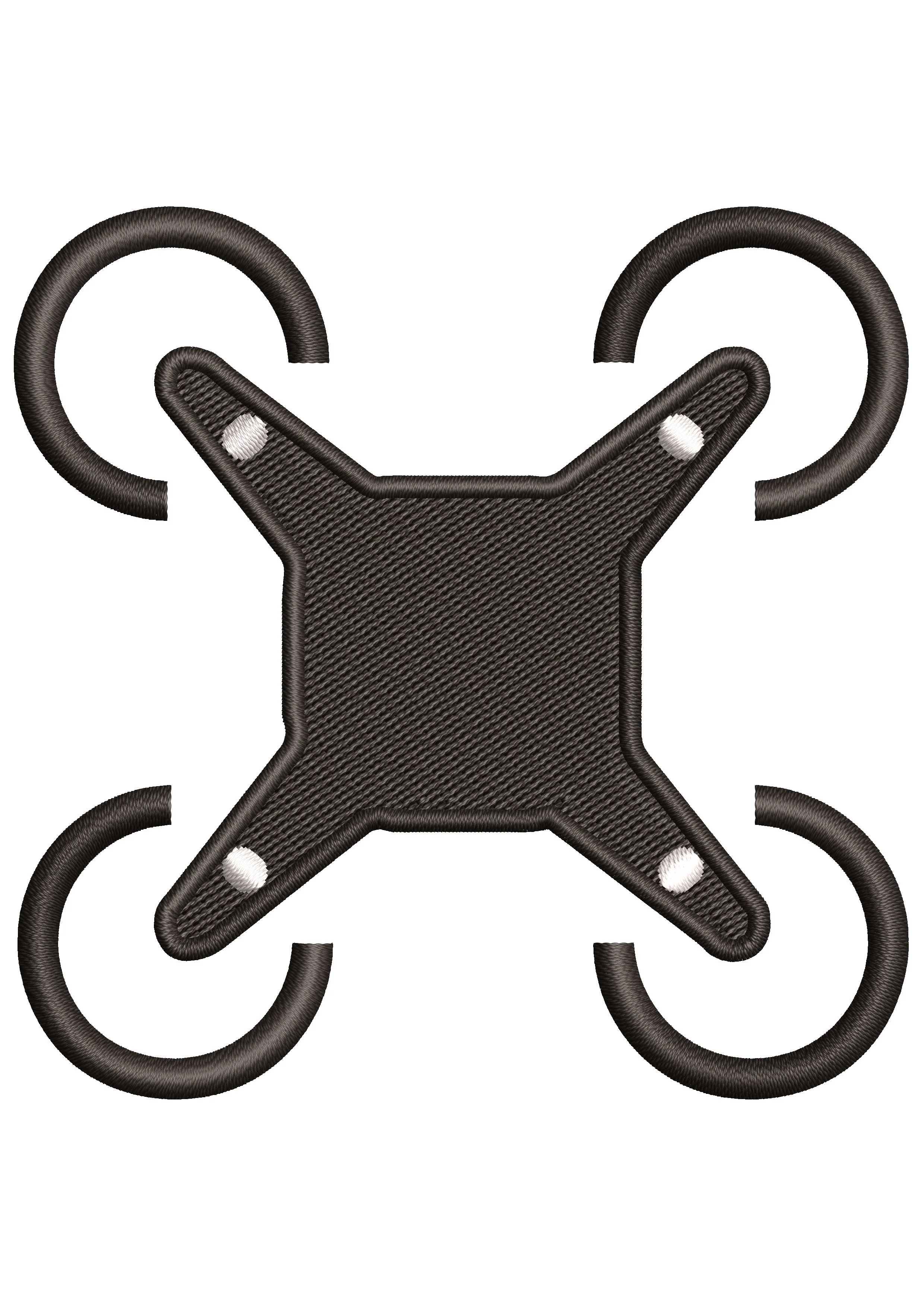 Drone Detect Embroidery Design