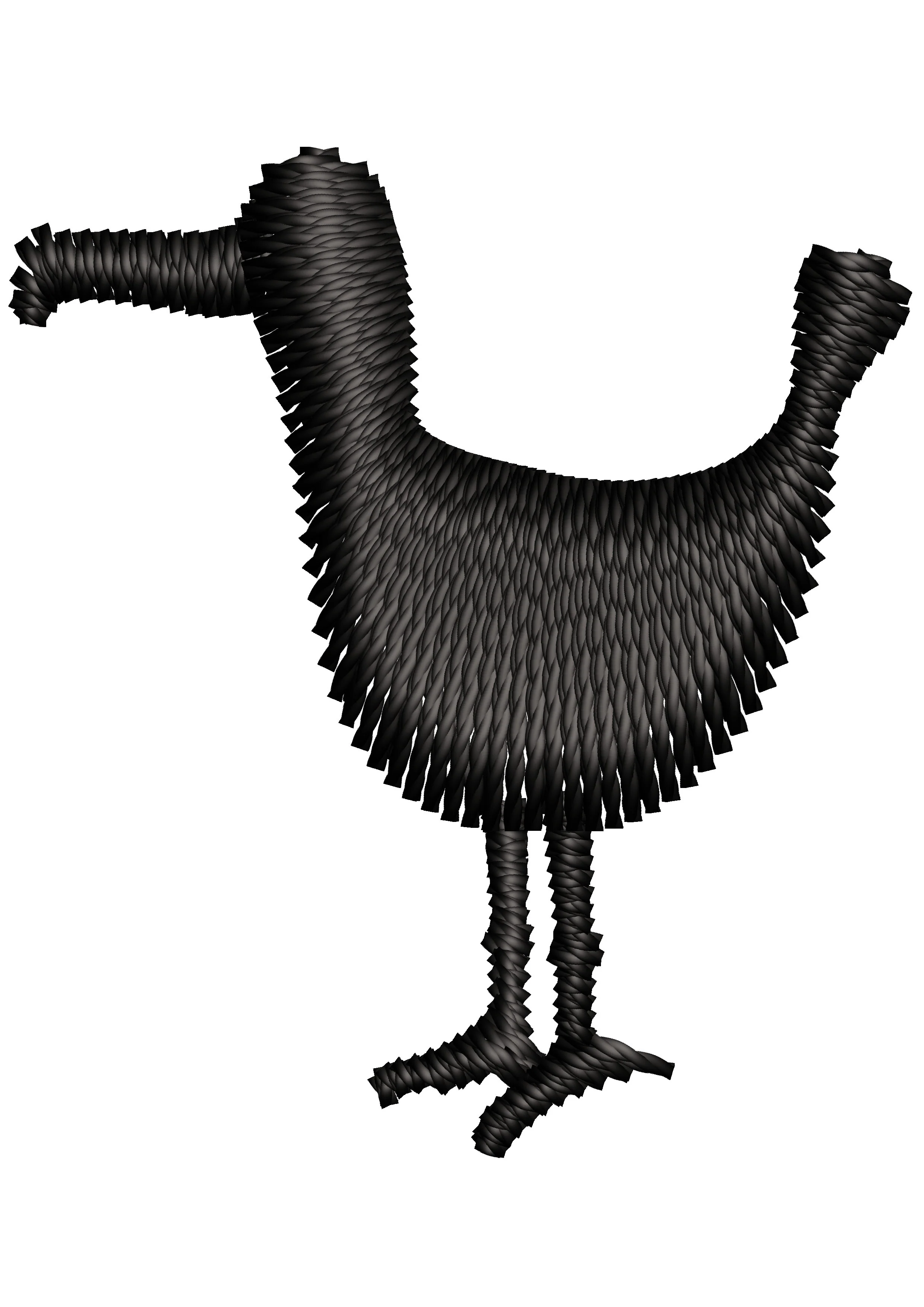 Duck Bird Embroidery Design