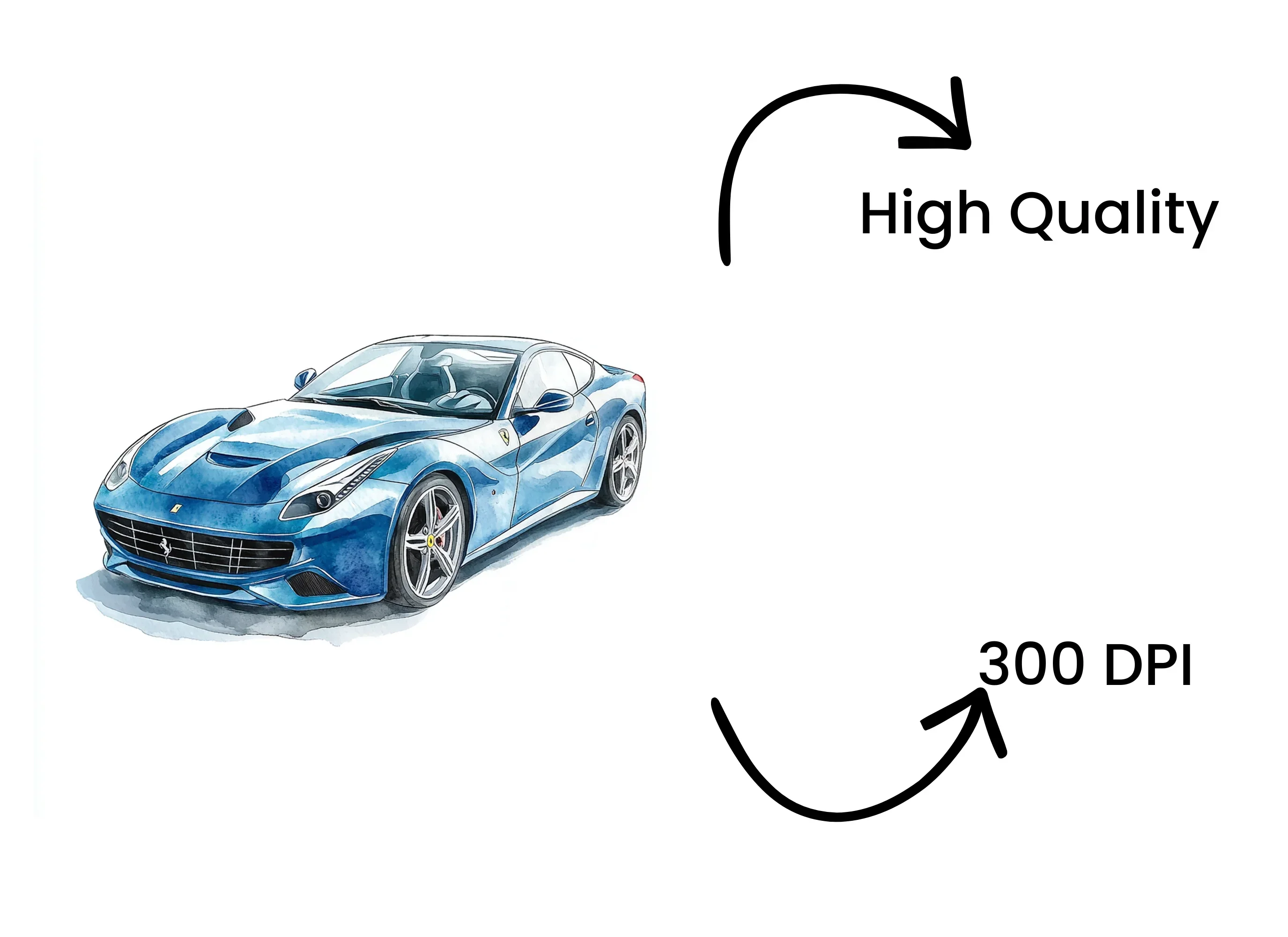 Dynamic Blue Sports Cars Clipart Bundle - Image 4