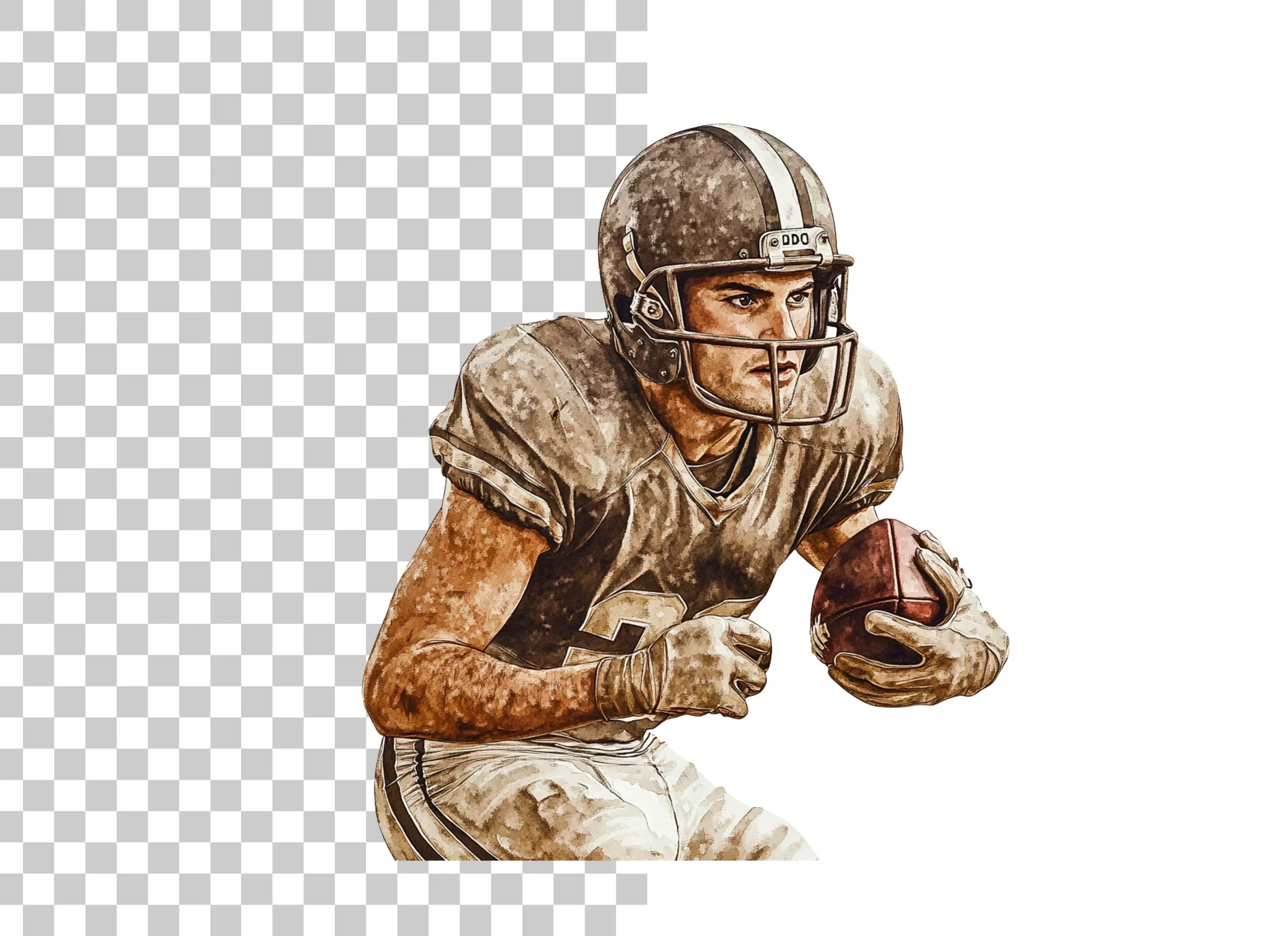 Dynamic Football Player Clipart Bundle - Image 3