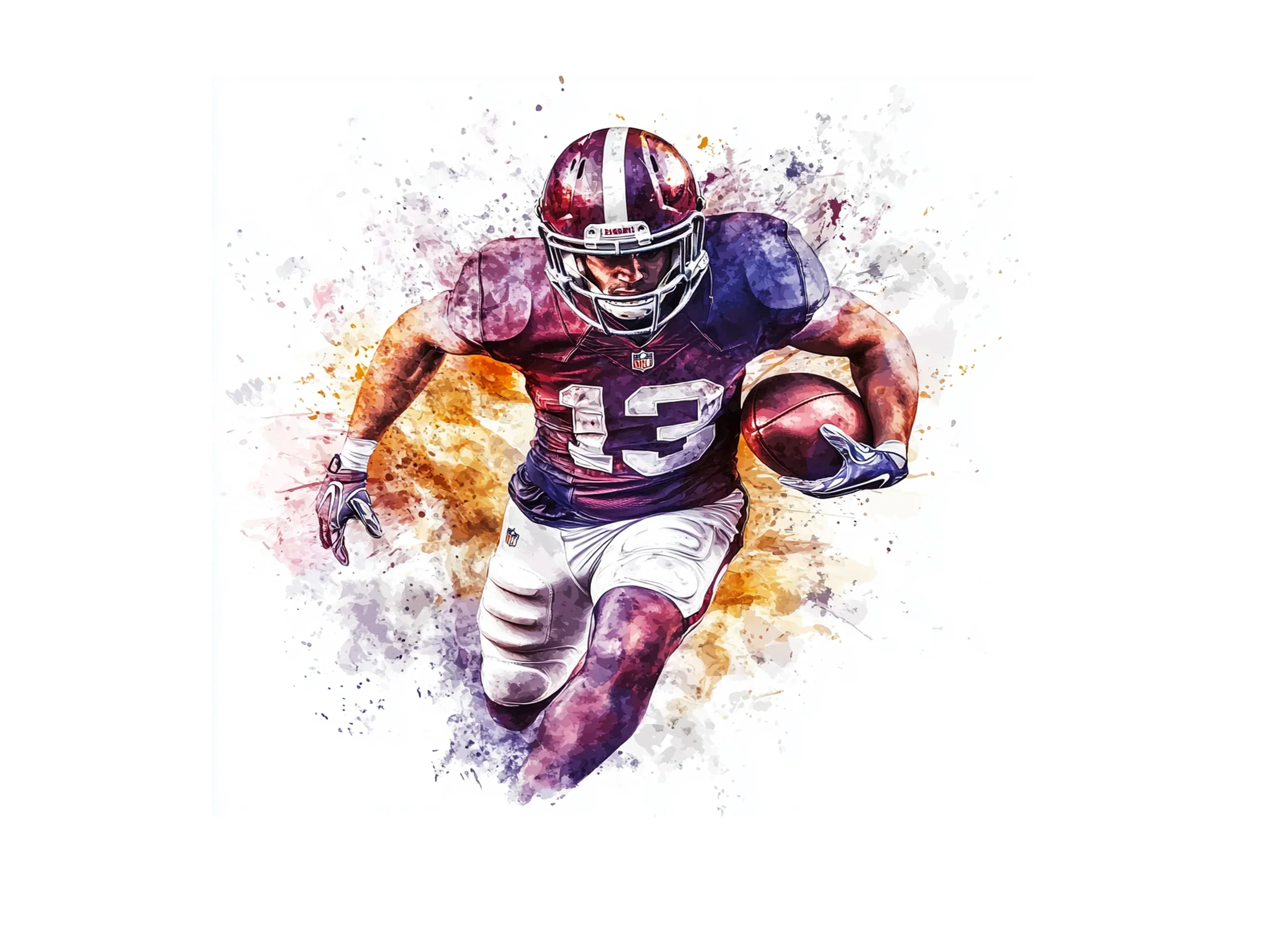 Dynamic Football Players Clipart Bundle - Image 3