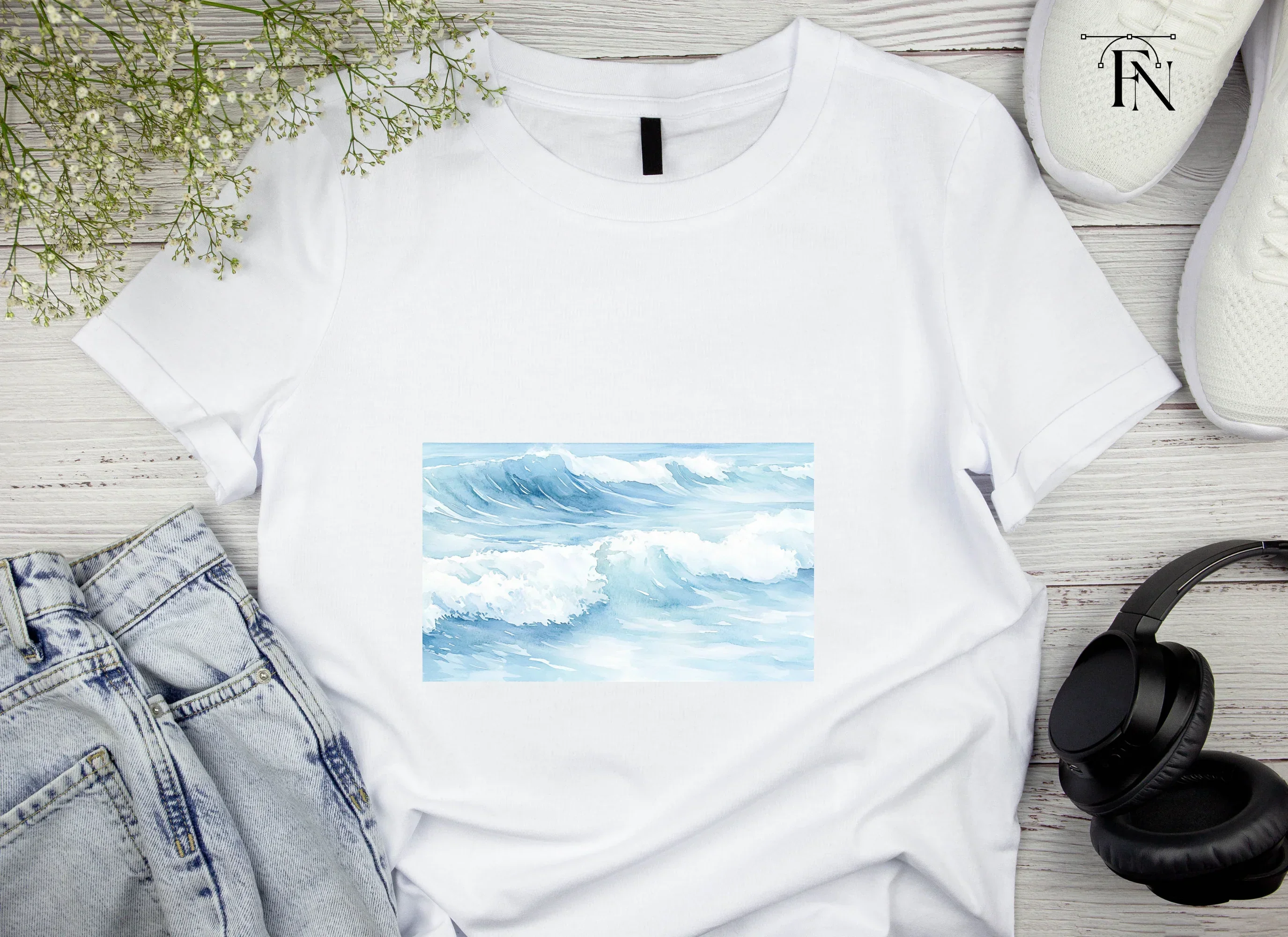 Dynamic Ocean Waves Clipart Bundle - Image 6