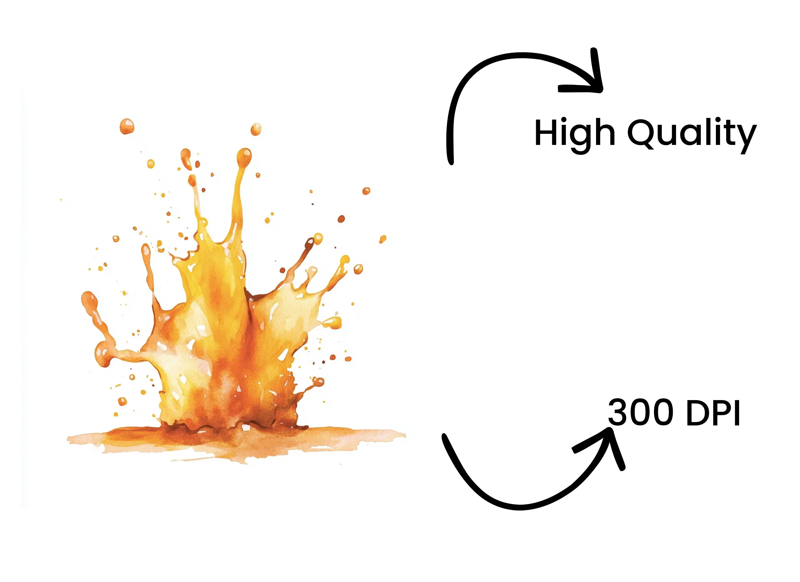 Dynamic Orange Liquid Splash Clipart Bundle - Image 4