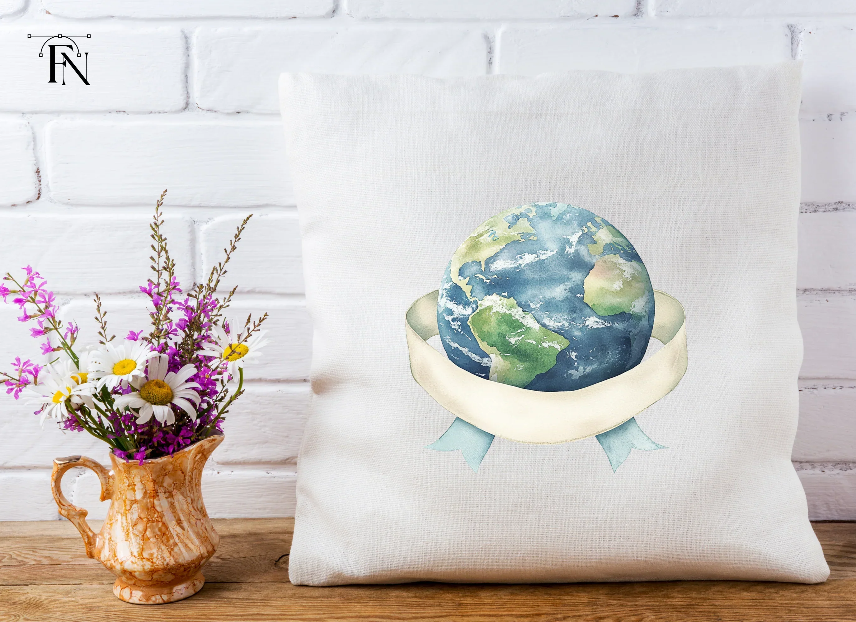 Earth Ribbons Clipart Bundle - Image 5