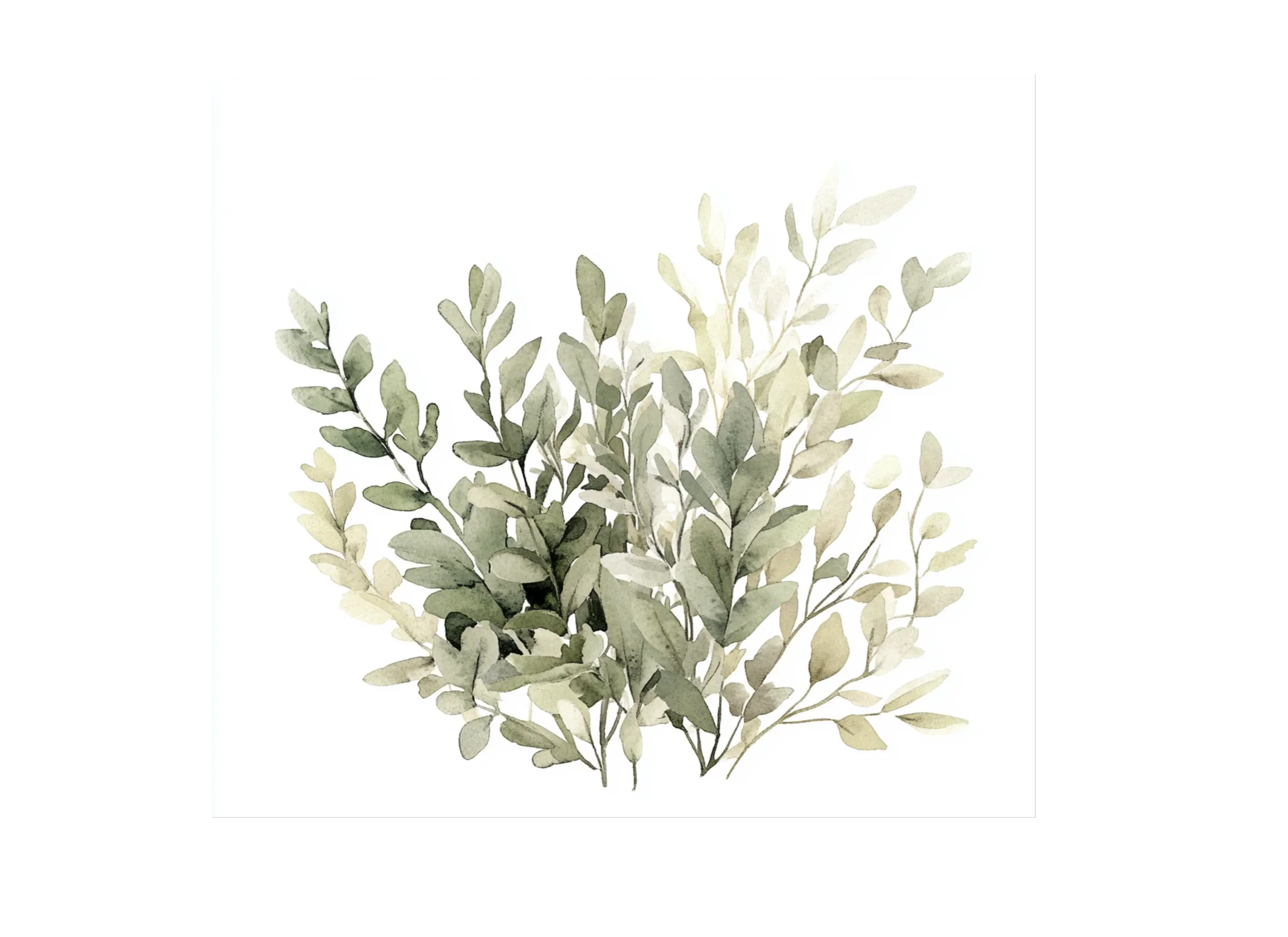 Earthy Green Foliage Clipart Bundle - Image 3