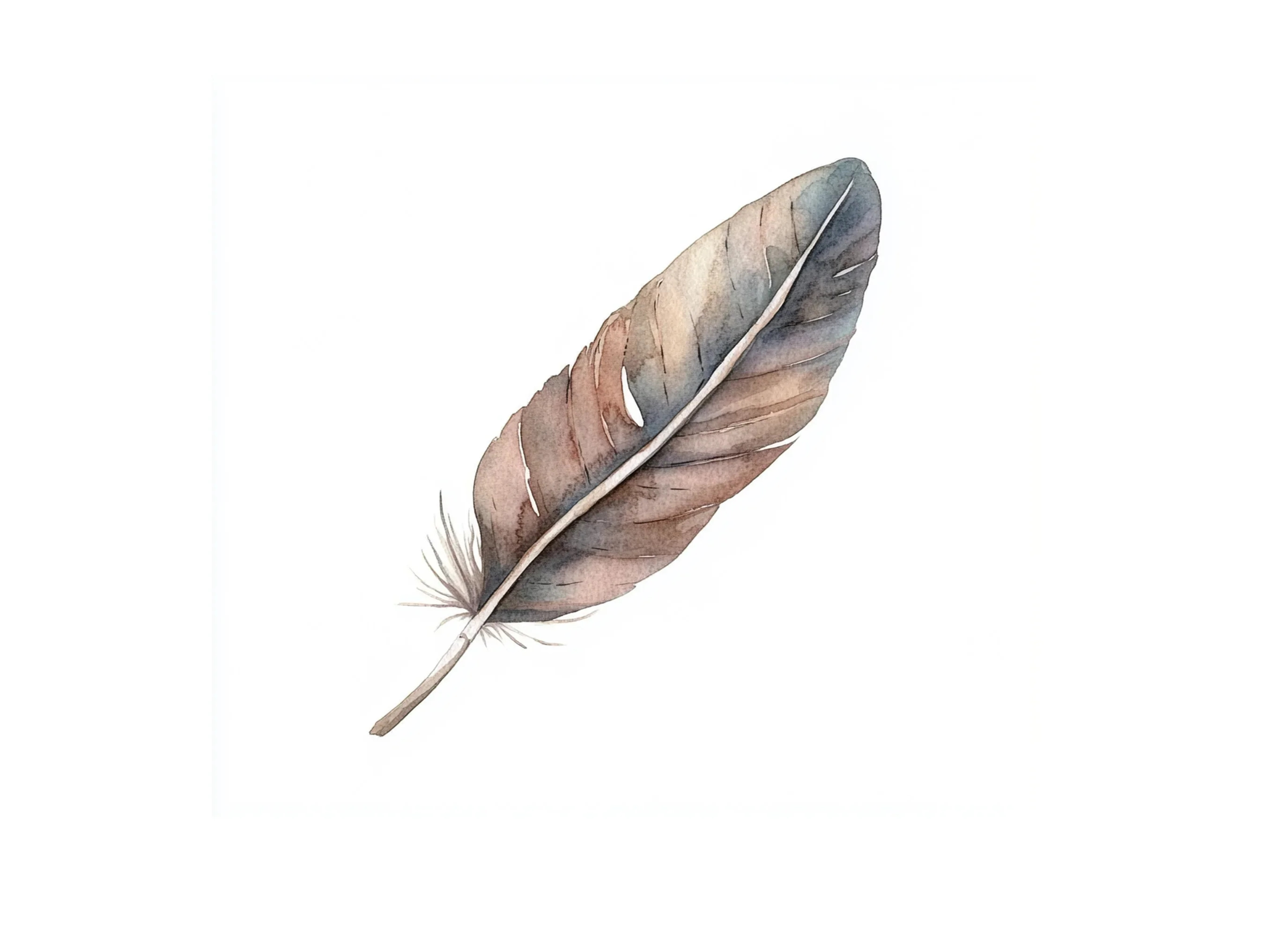 Earthy Toned Feather Clipart Bundle - Image 3