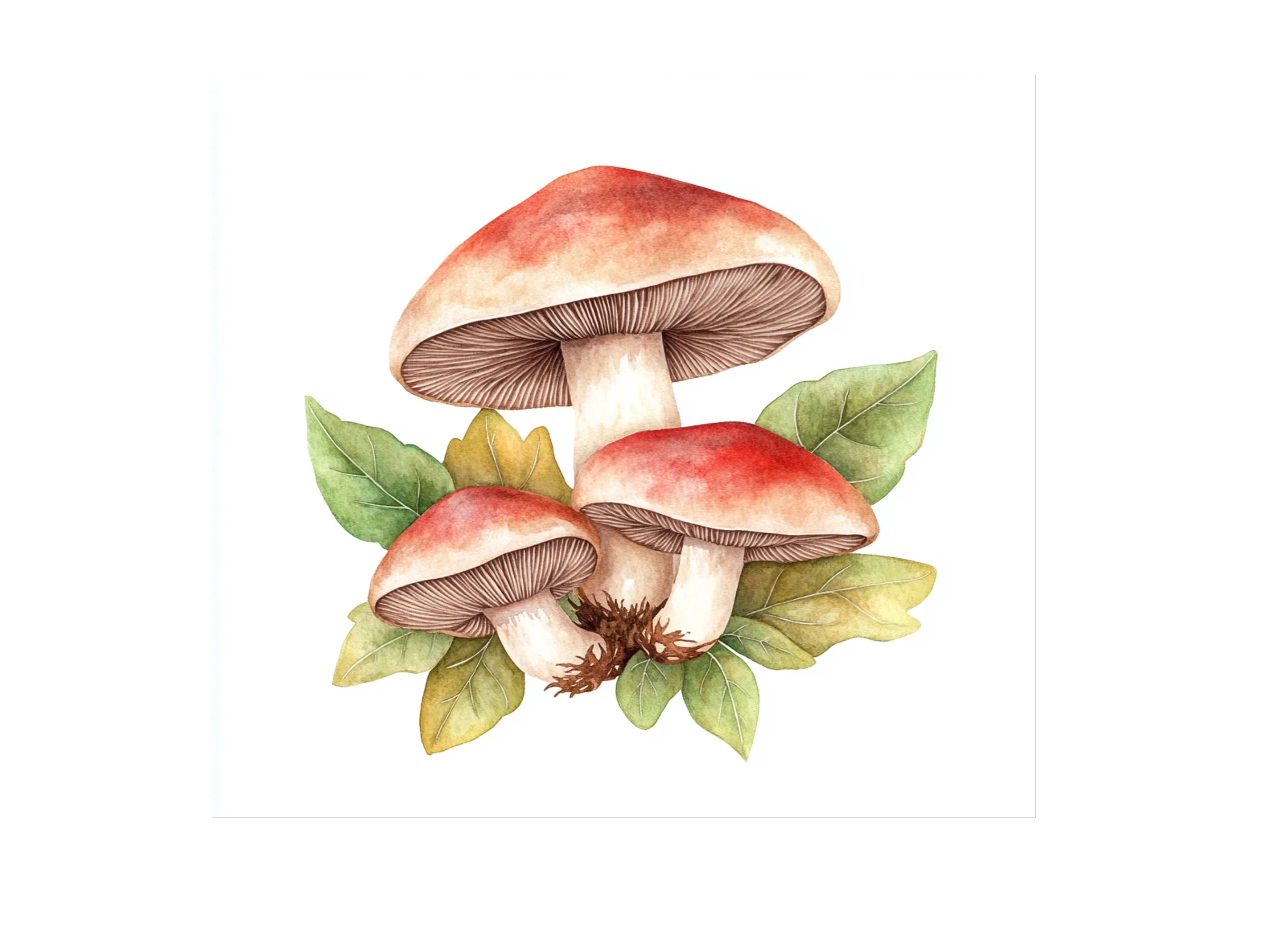 Earthy Toned Mushroom Clipart Bundle - Image 3
