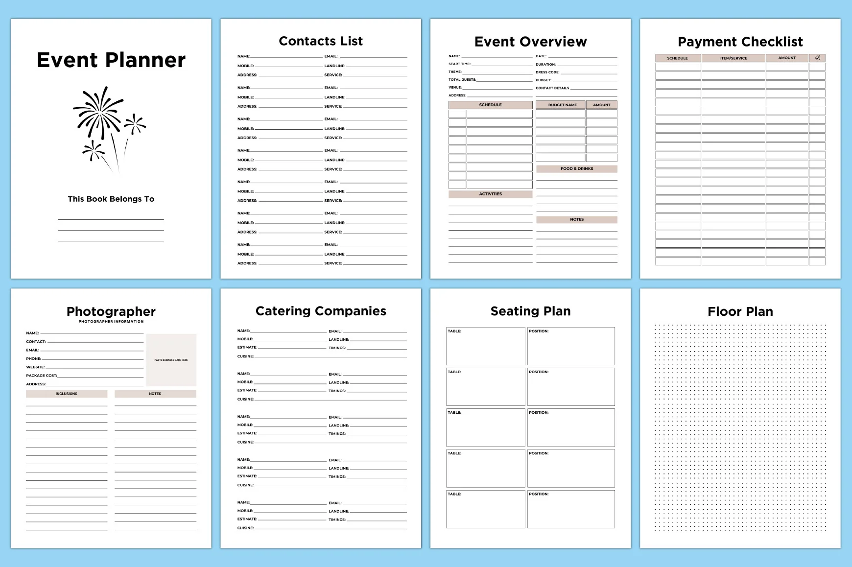Editable Event Planner - Image 2