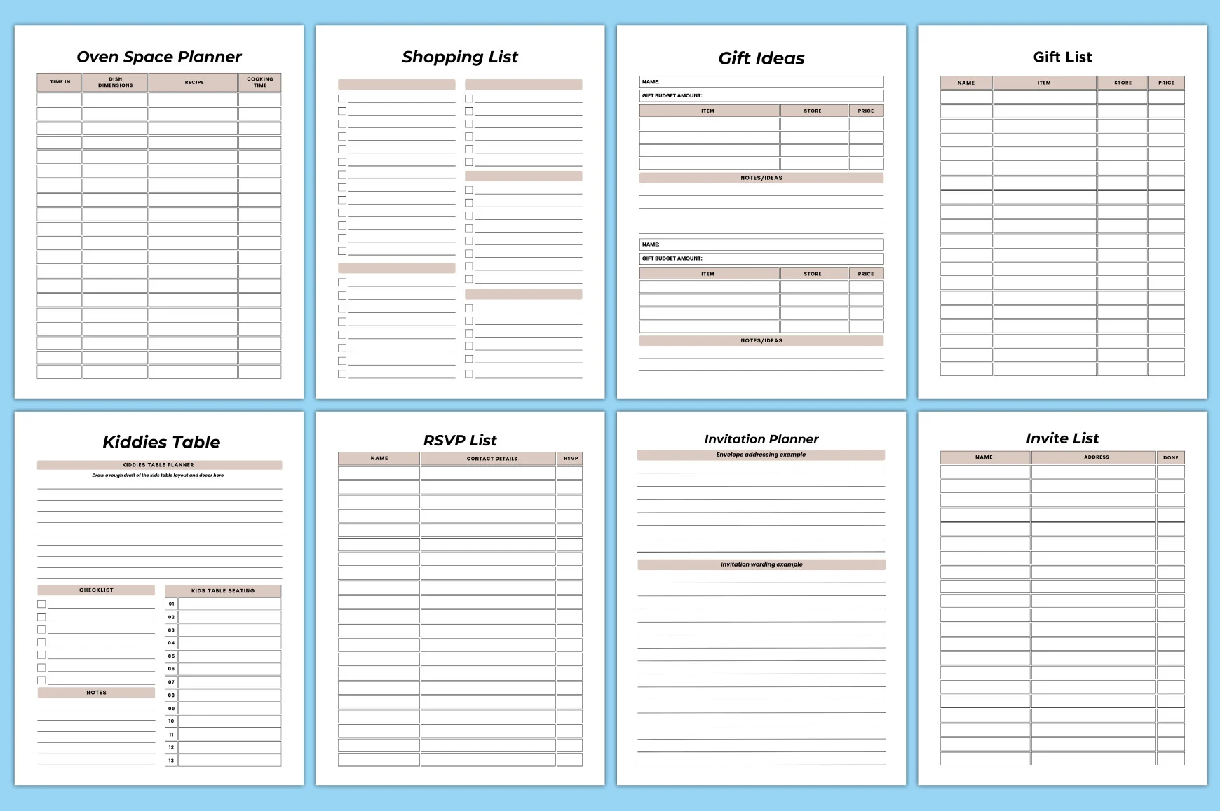 Editable Event Planner - Image 6
