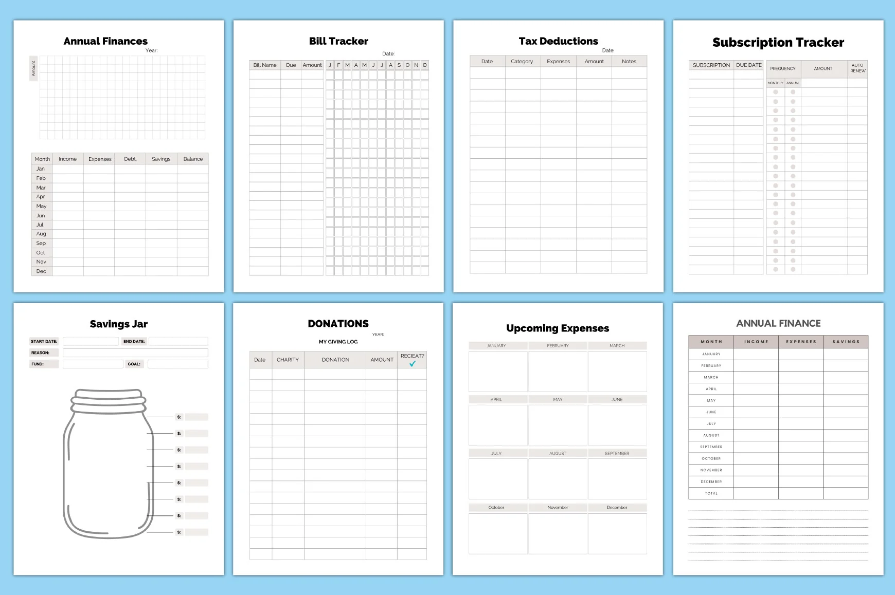 Editable Five-Year Budget Planner - Image 8