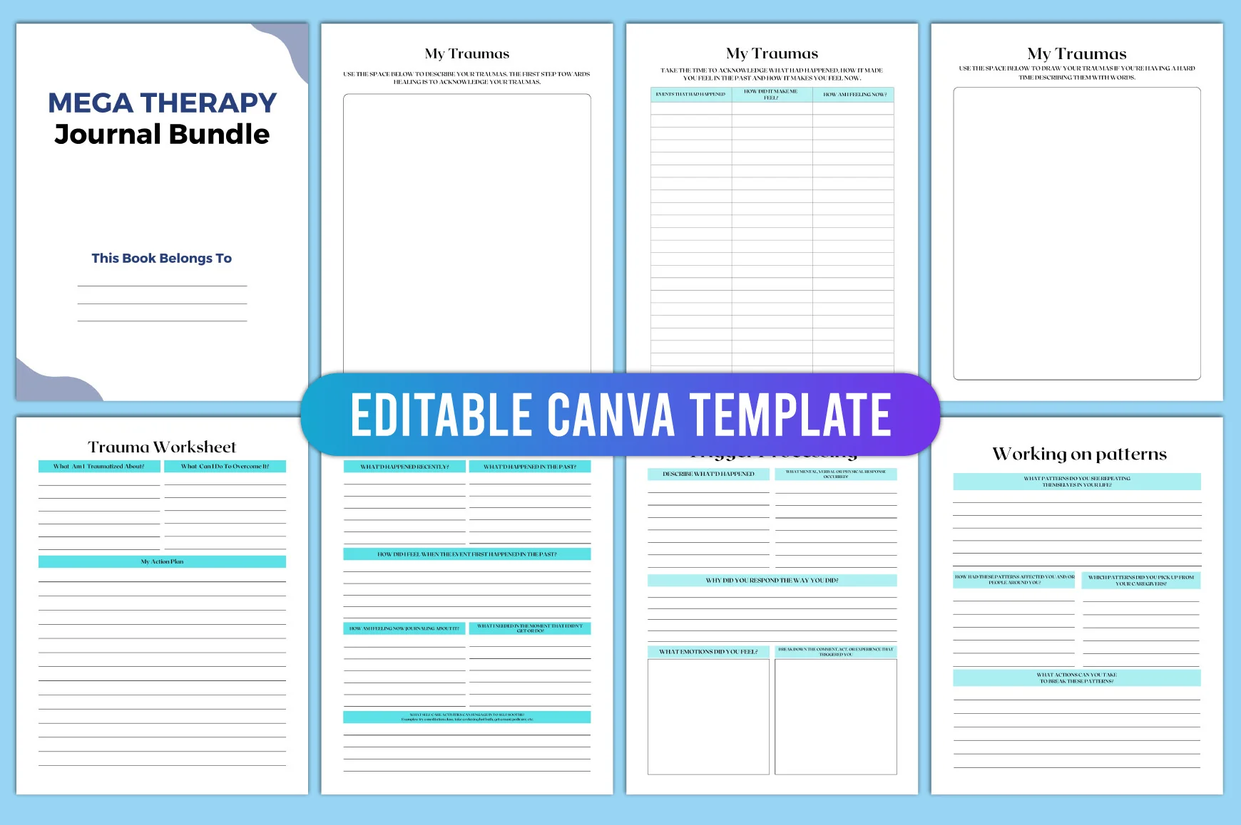 Editable Mega Therapy Journal - Image 2