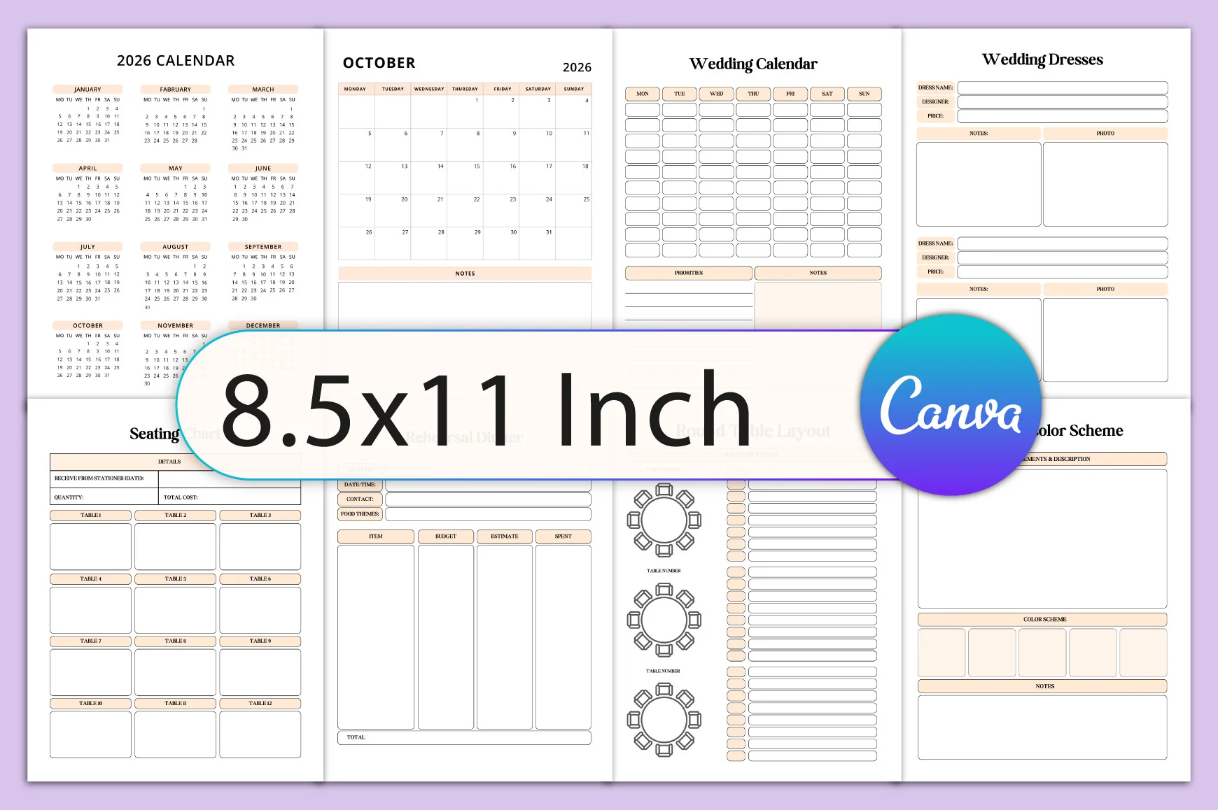Editable Wedding Planner Template - Image 2