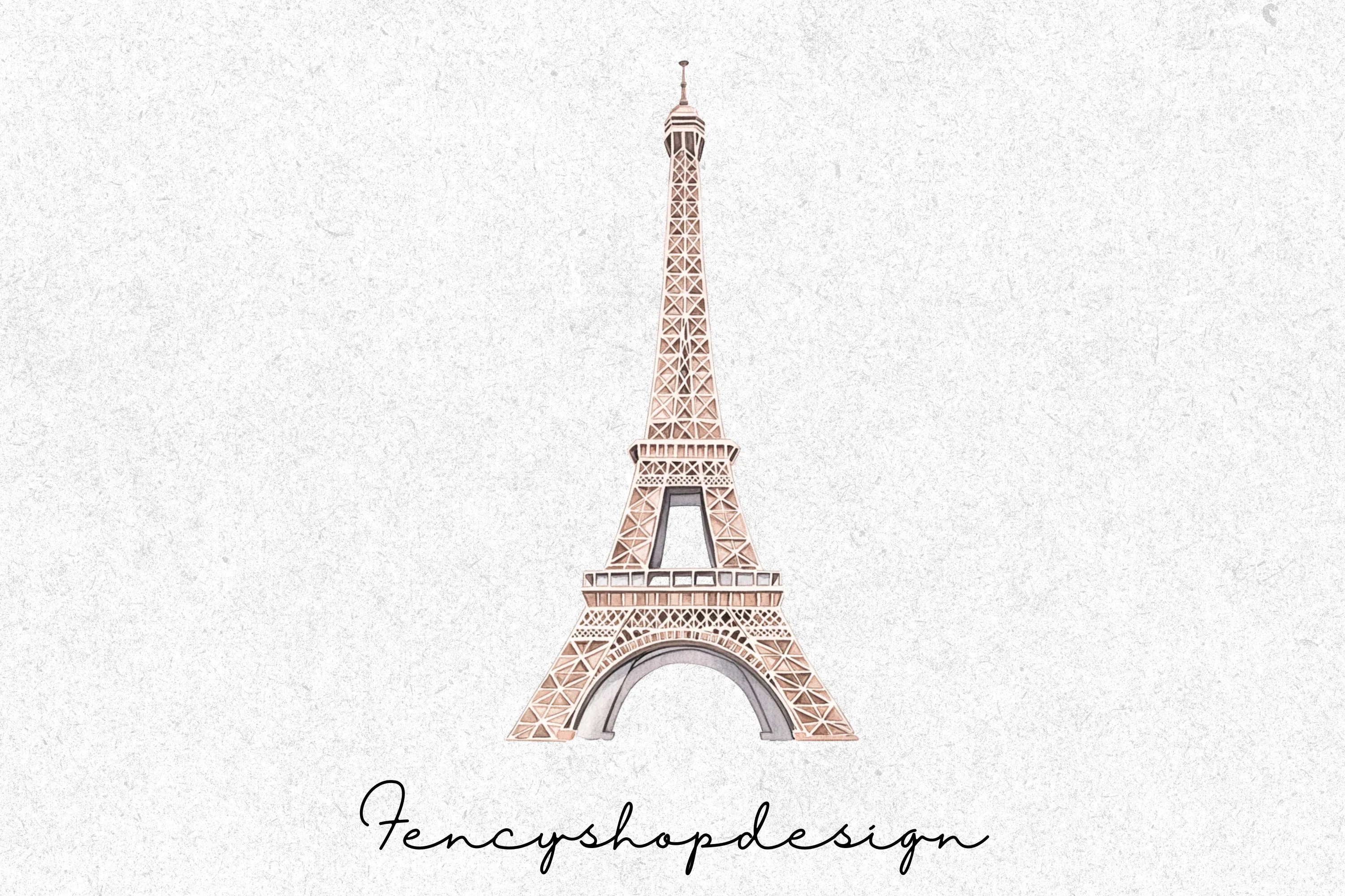 Eiffel Tower Clipart Bundle - Image 4