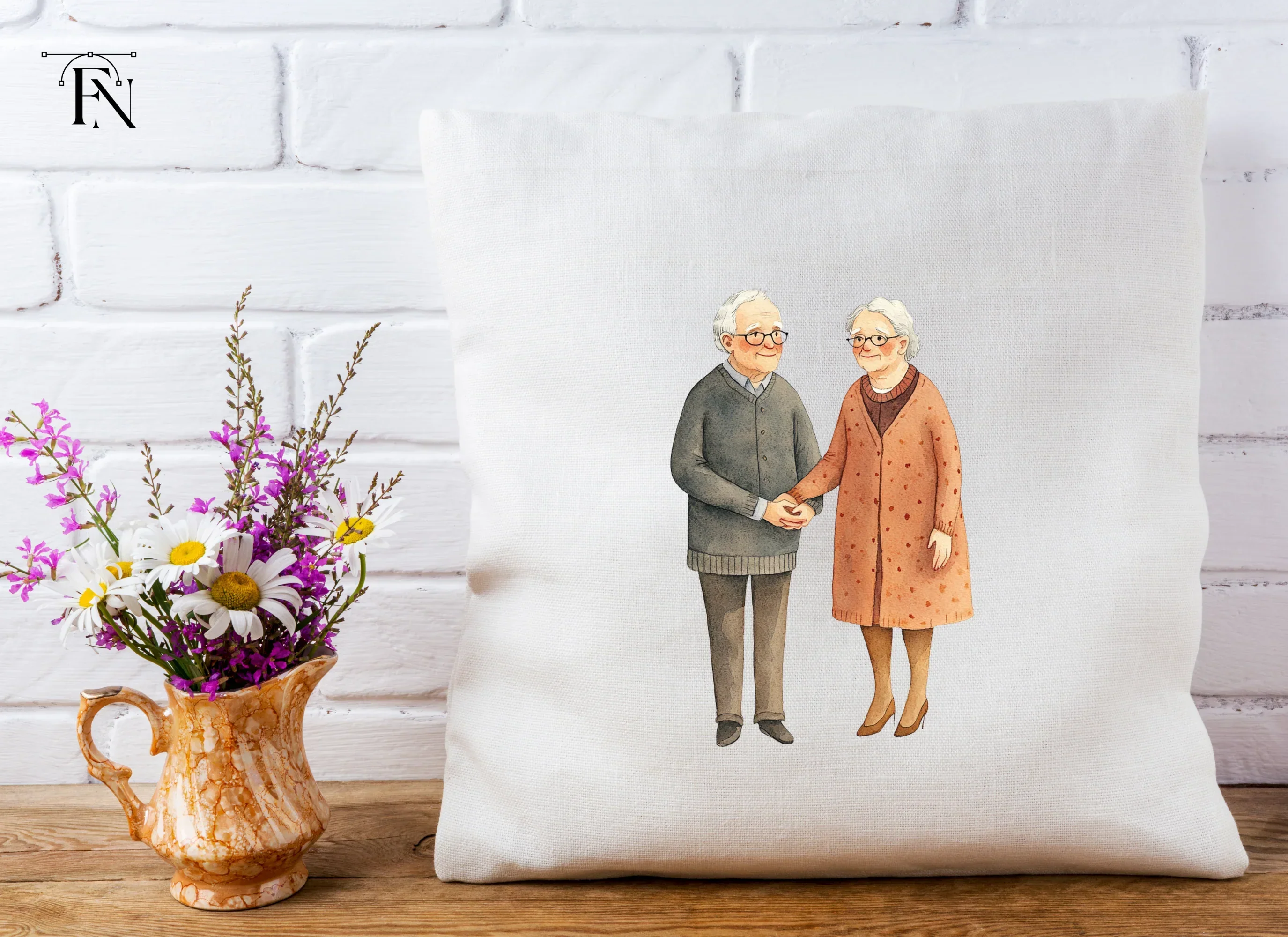 Elderly Couple Clipart Bundle - Image 2