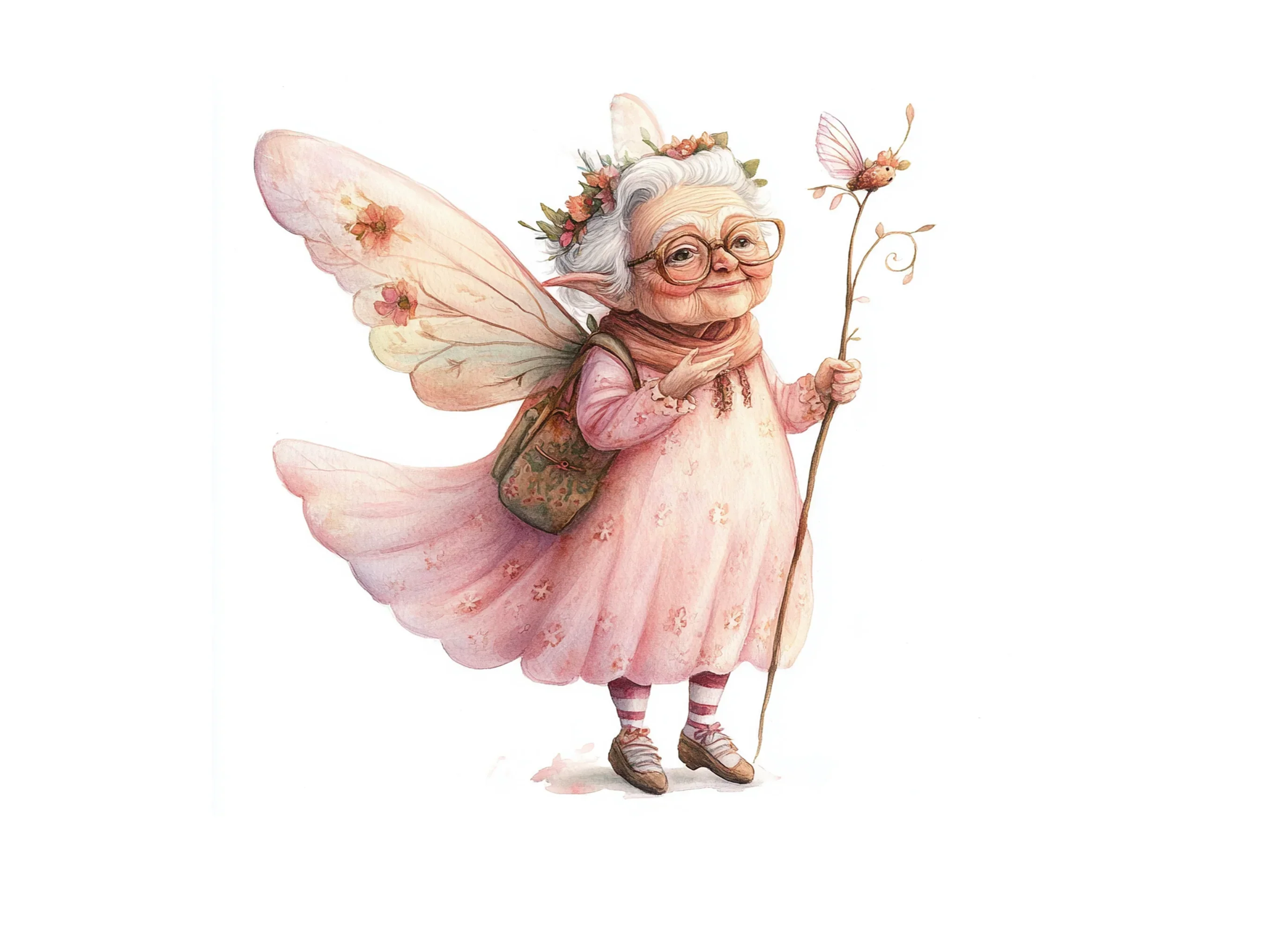 Elderly Fairy Clipart Bundle - Image 3