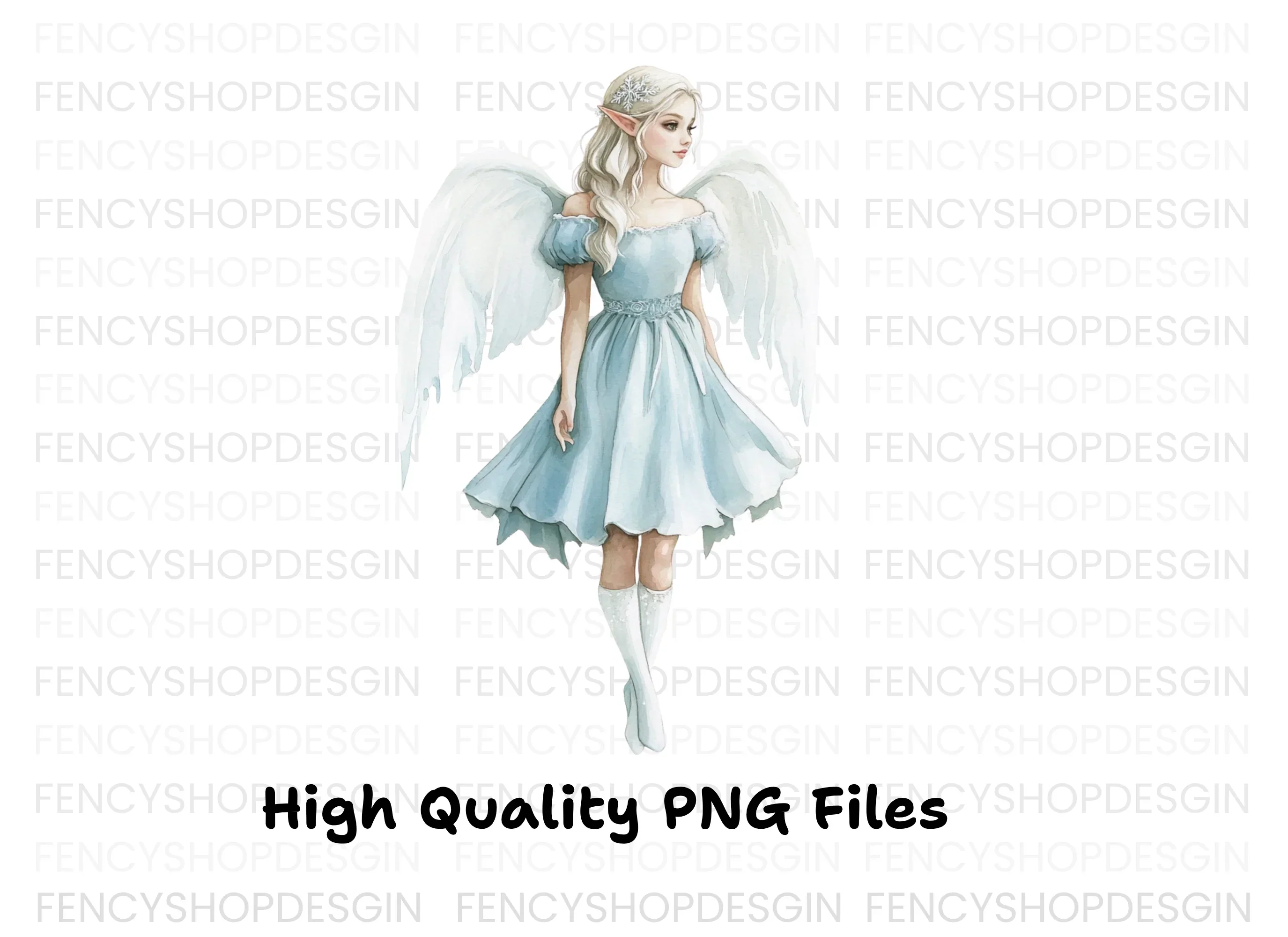 Elegant Angelic Fairy Clipart Bundle - Image 2