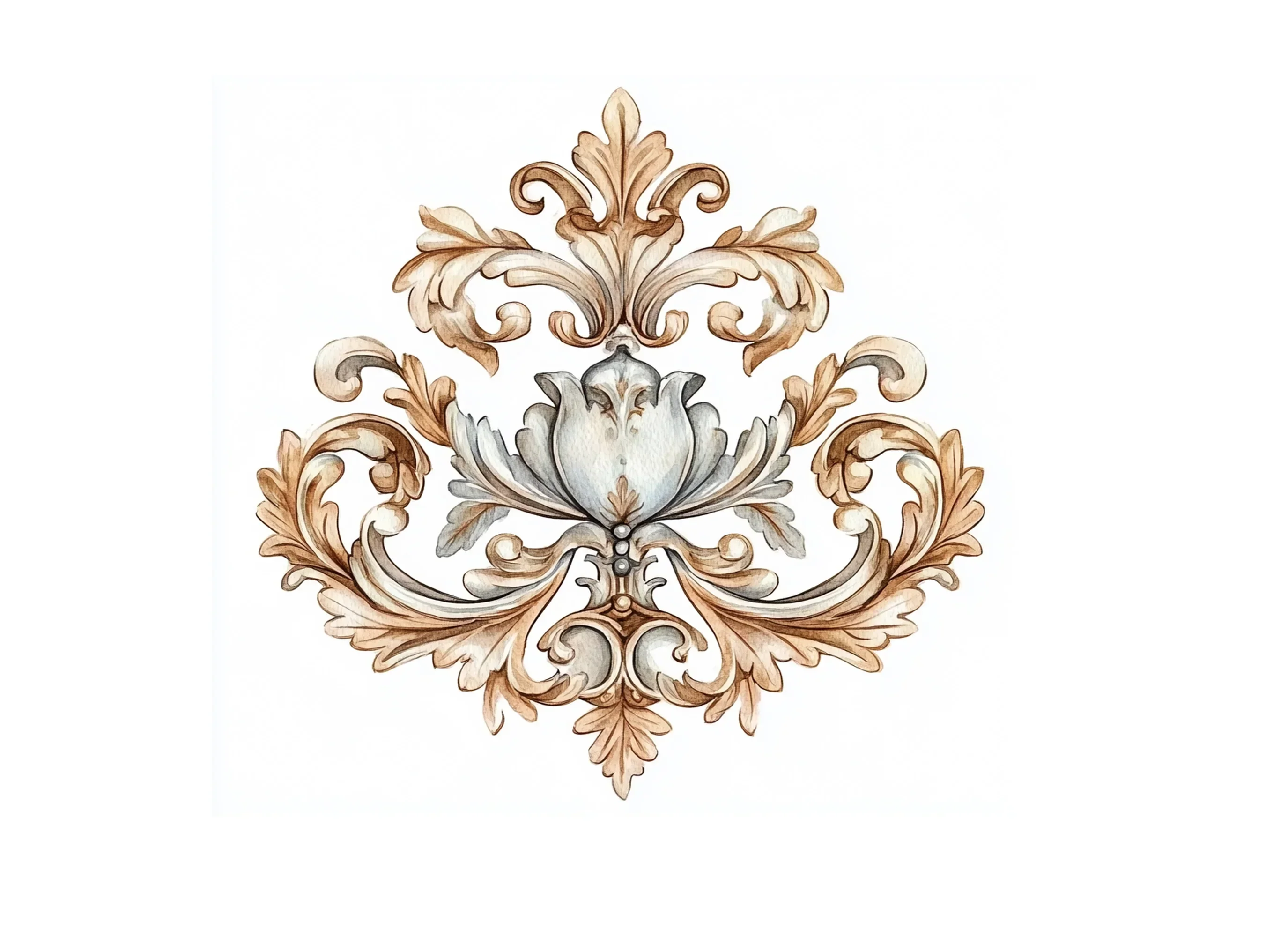 Elegant Baroque Ornament Clipart Bundle - Image 2