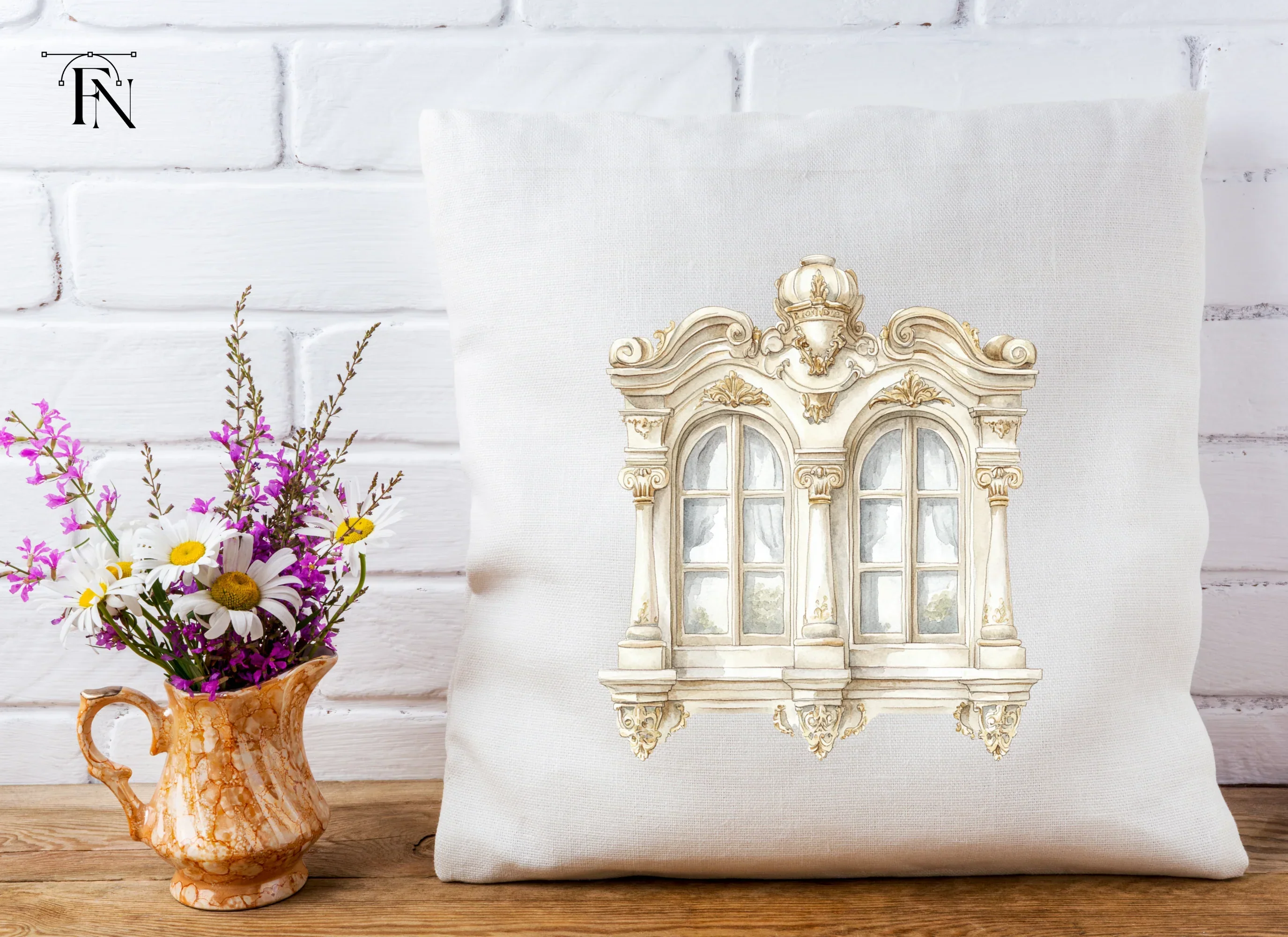 Elegant Baroque Window Clipart Bundle - Image 5