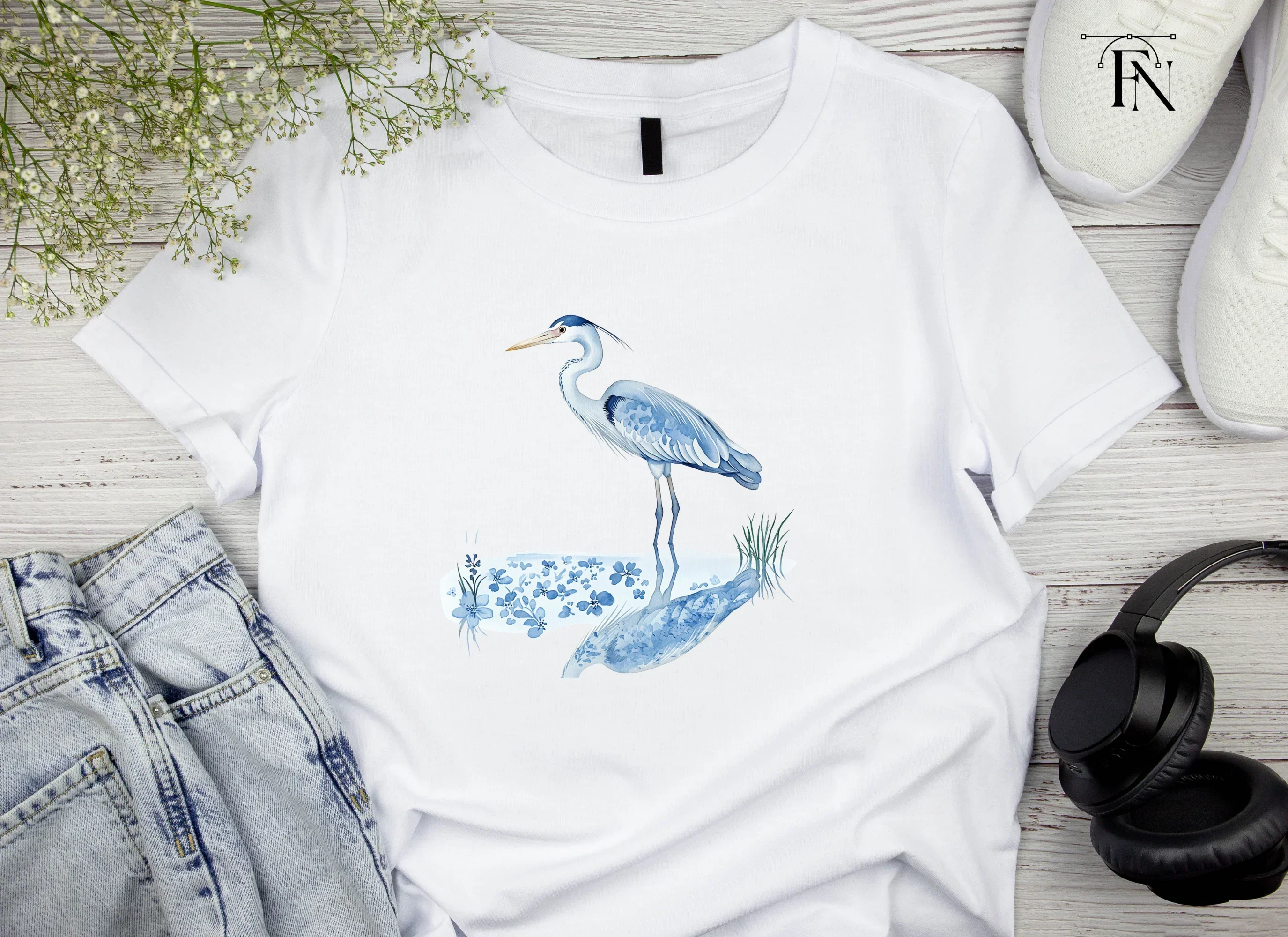 Elegant Blue Heron Clipart Bundle - Image 4