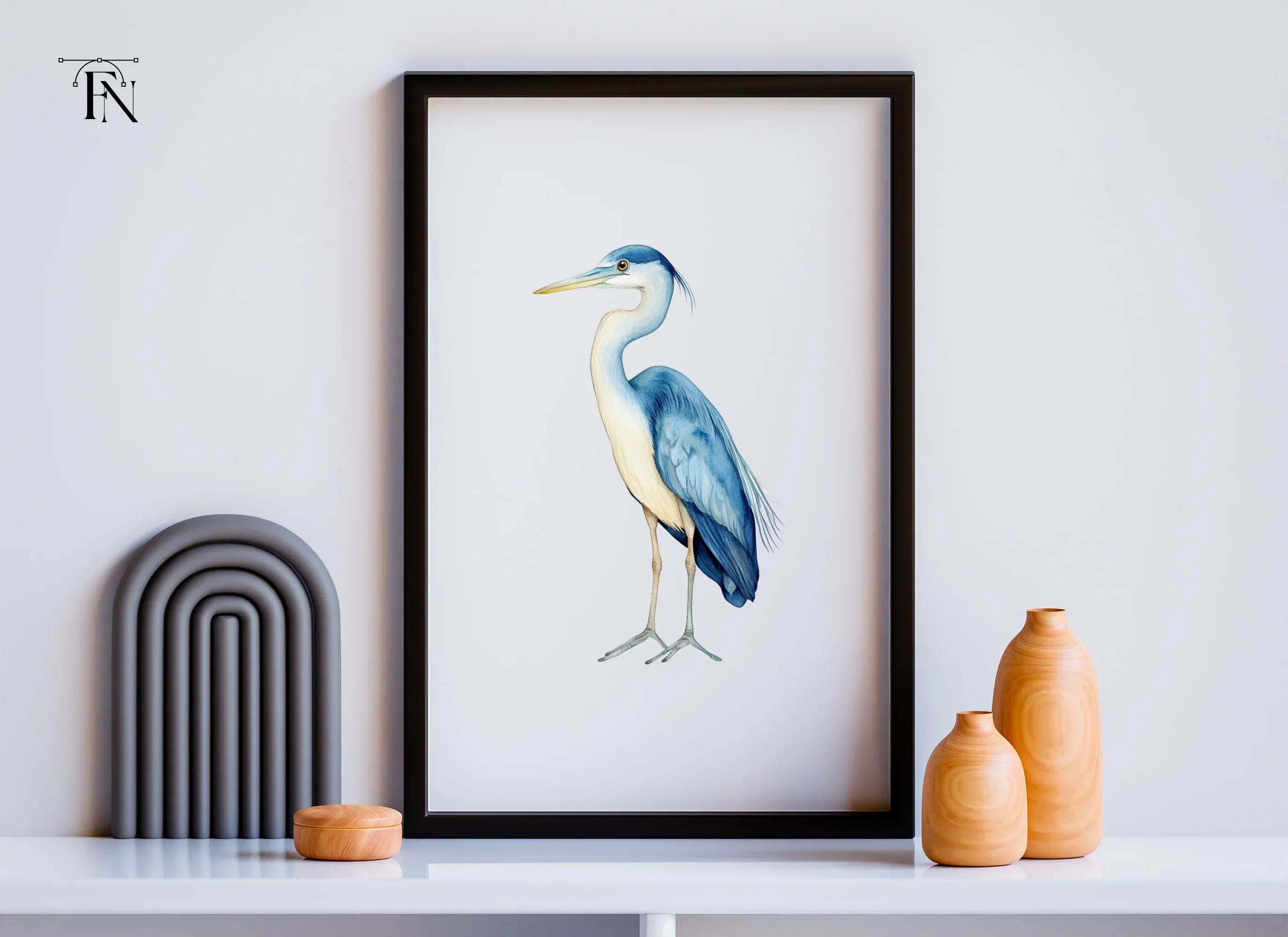 Elegant Blue Heron Clipart Bundle - Image 3