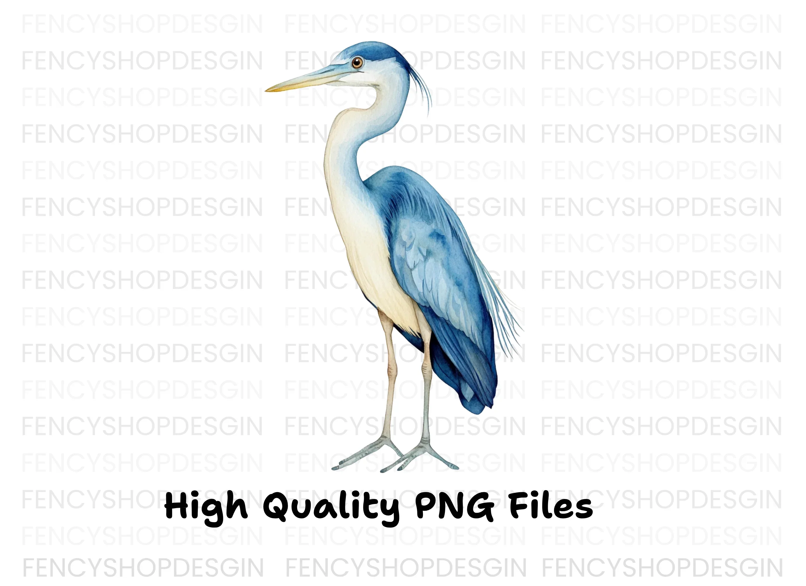 Elegant Blue Heron Clipart Bundle - Image 4