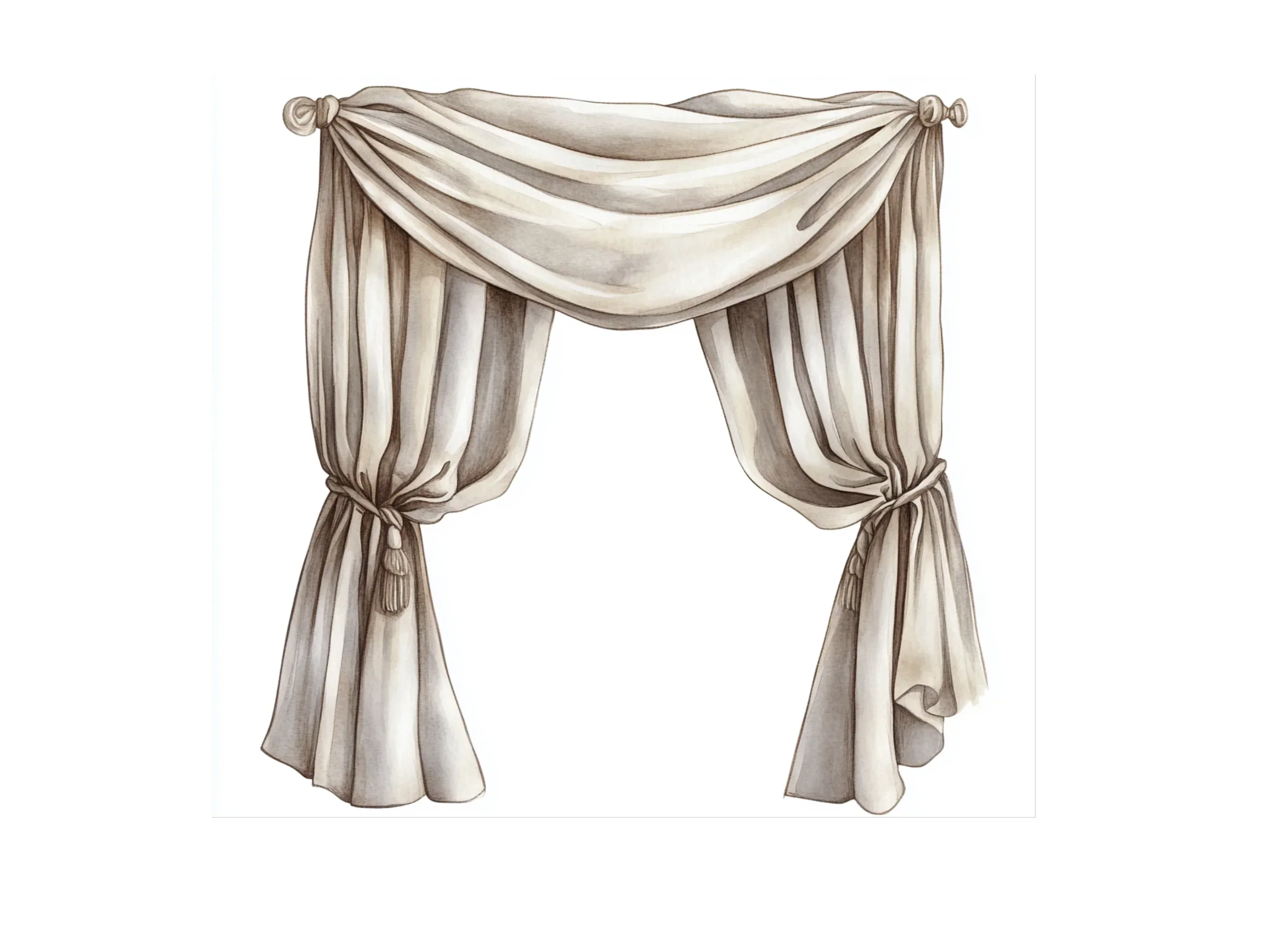 Elegant Curtain Clipart Bundle - Image 3