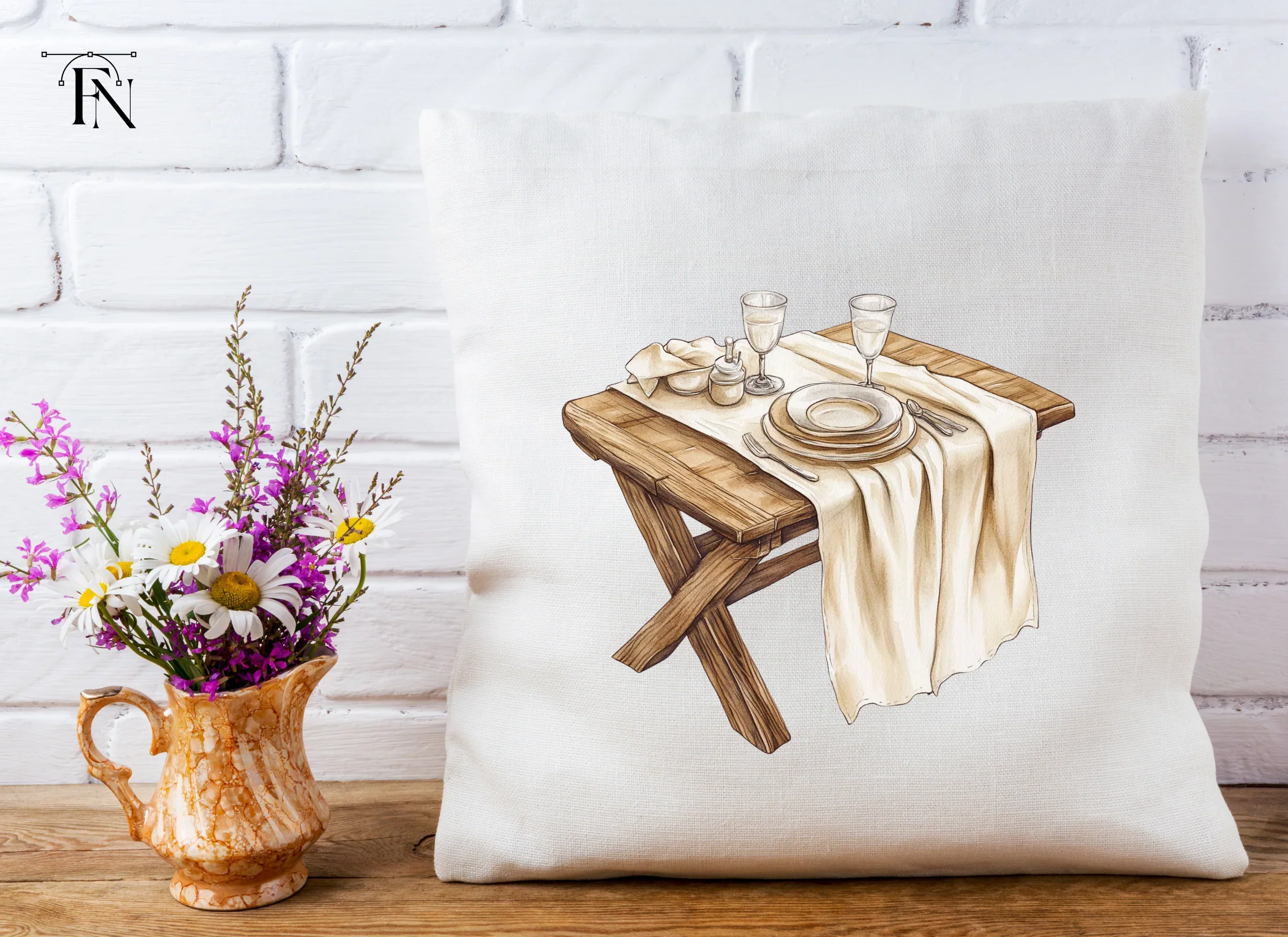 Elegant Dining Table Settings Clipart Bundle - Image 4