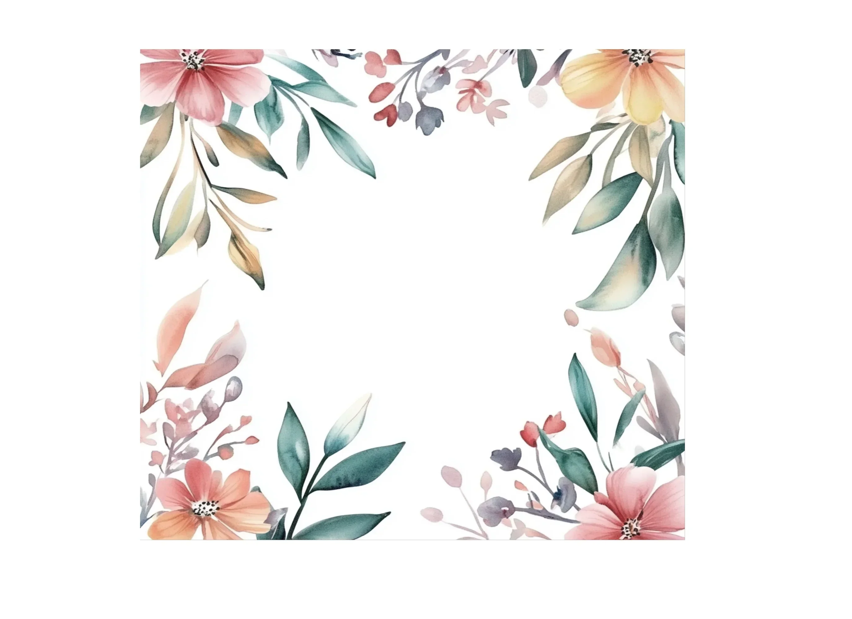 Elegant Floral Border Clipart Bundle - Image 3