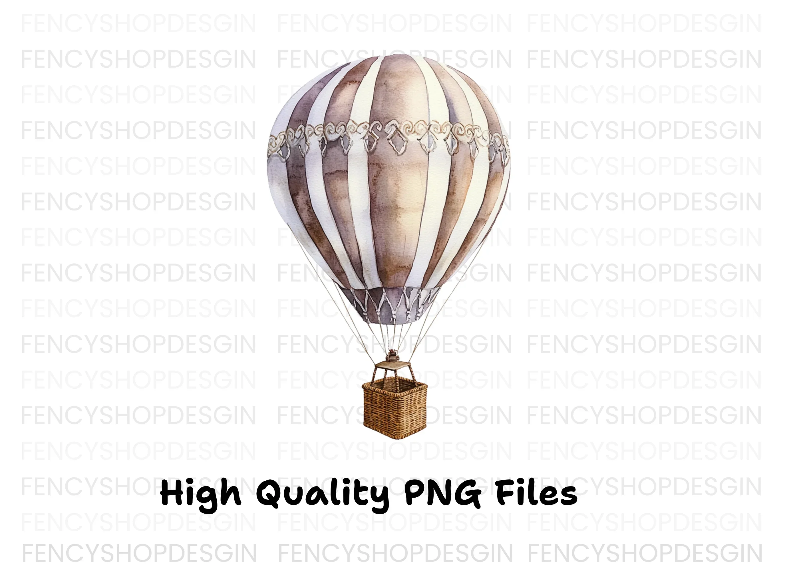 Elegant Hot Air Balloon Clipart Bundle - Image 3