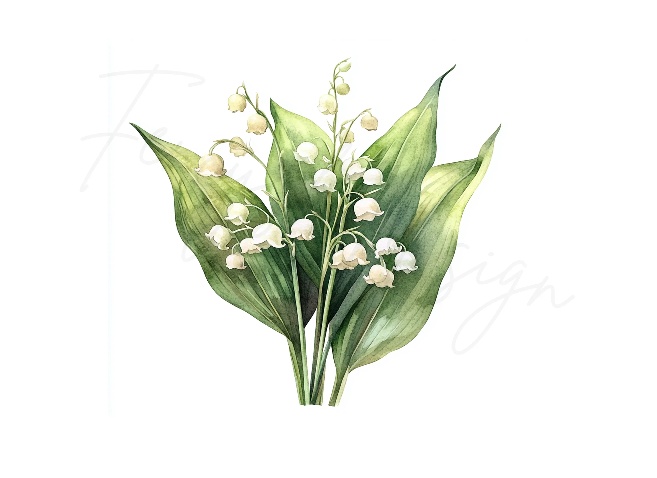 Elegant Lily of the Valley Clipart Bundle - Image 2