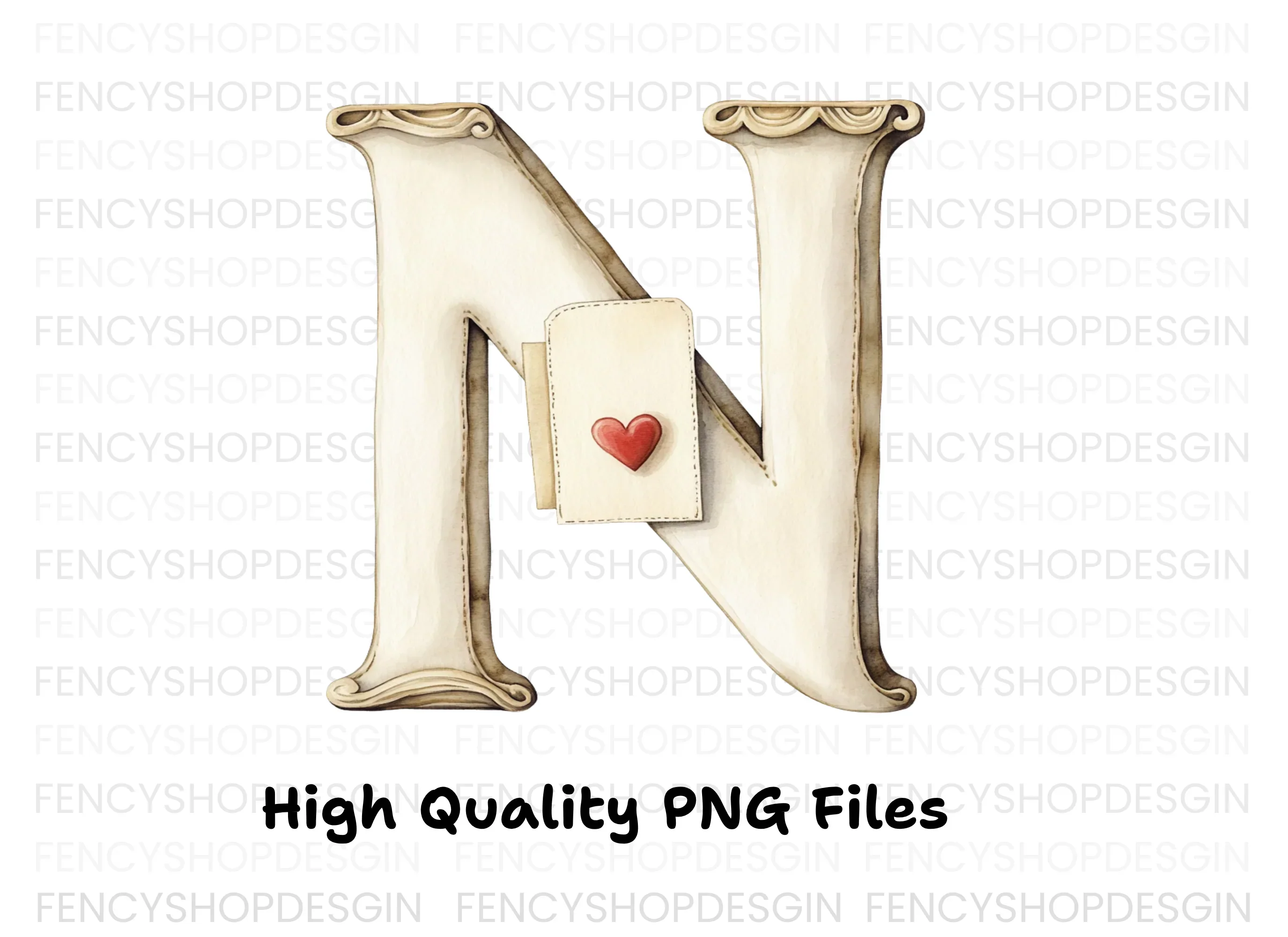 Elegant Love Letters Clipart Bundle - Image 2