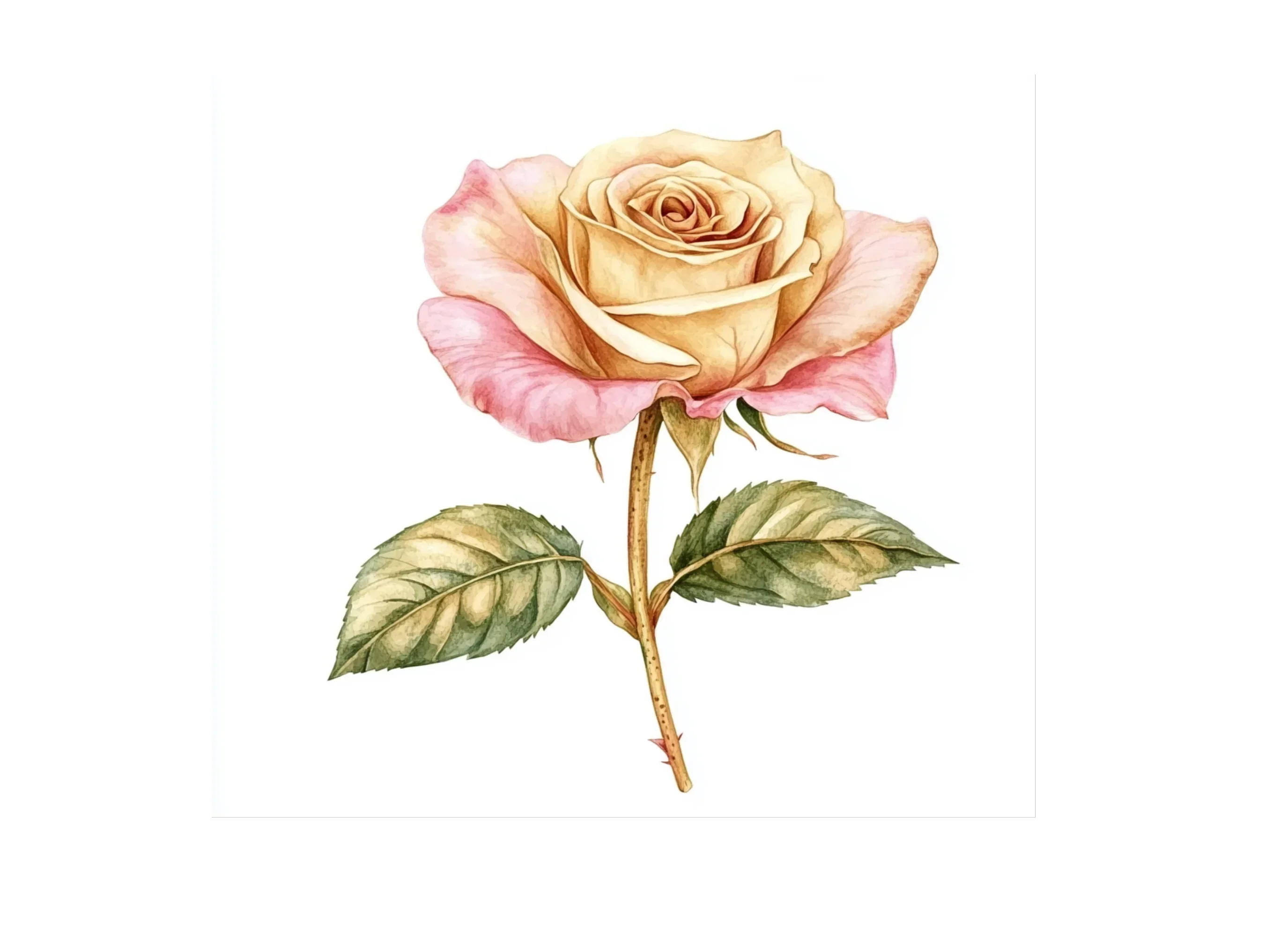 Elegant Peach Rose Clipart Bundle - Image 2