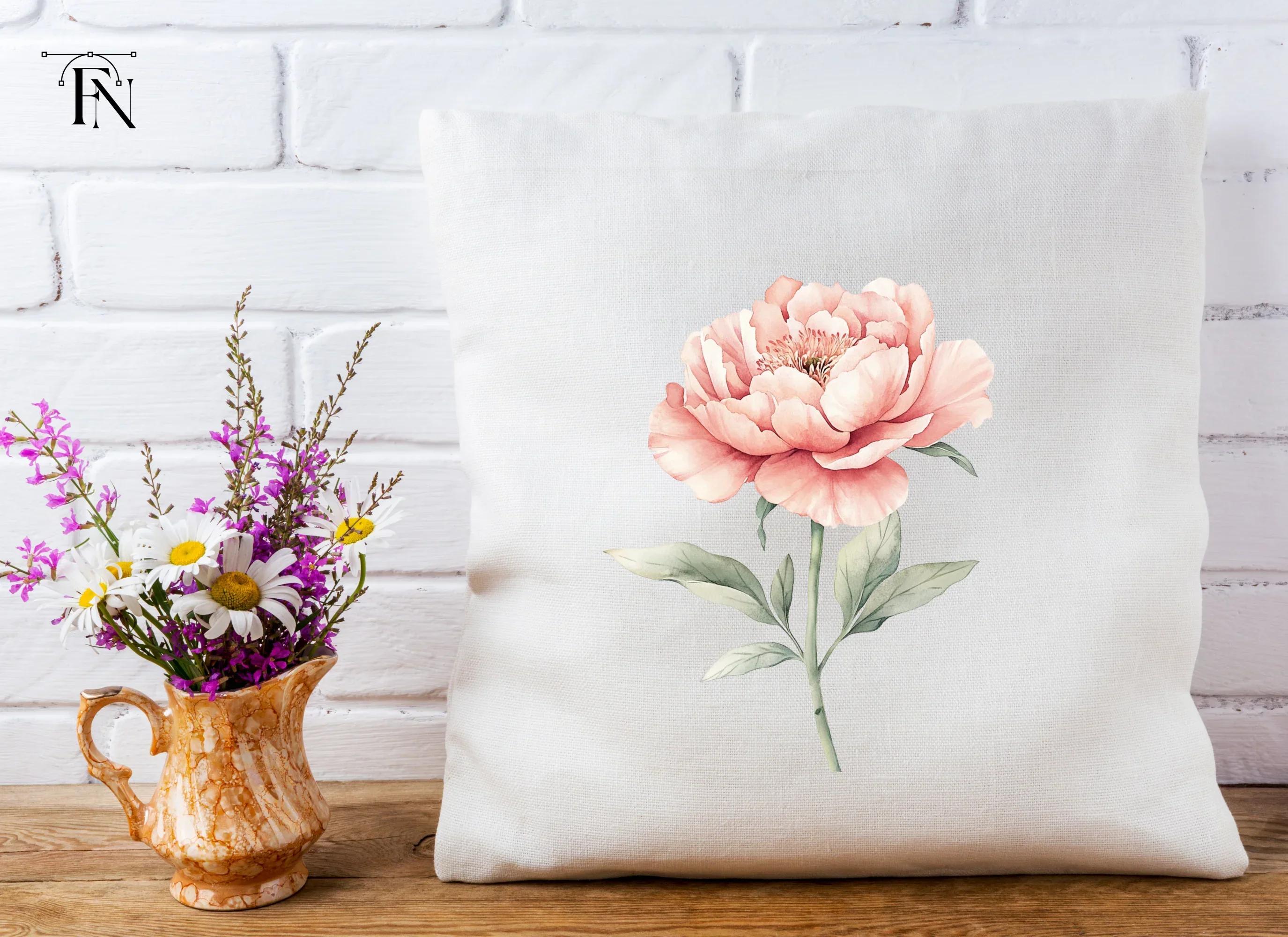 Elegant Pink Peony Clipart Bundle - Image 5