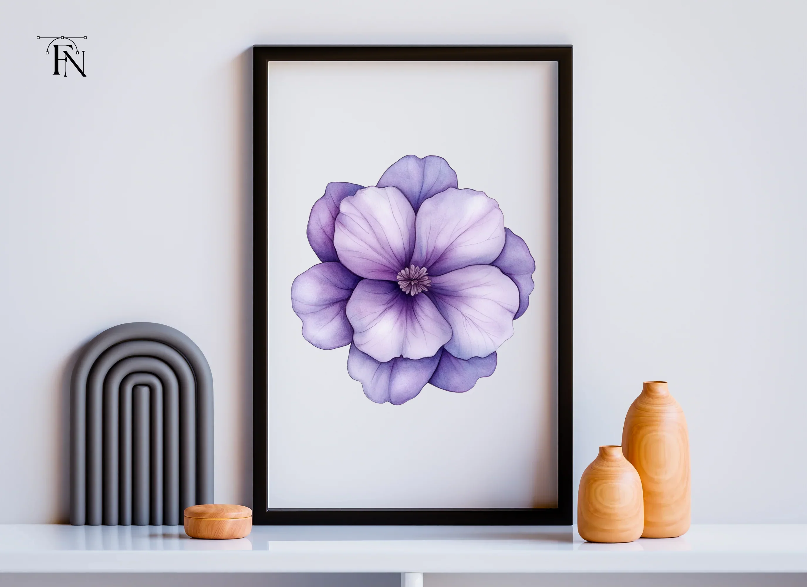 Elegant Purple Anemone Flower Clipart Bundle - Image 6